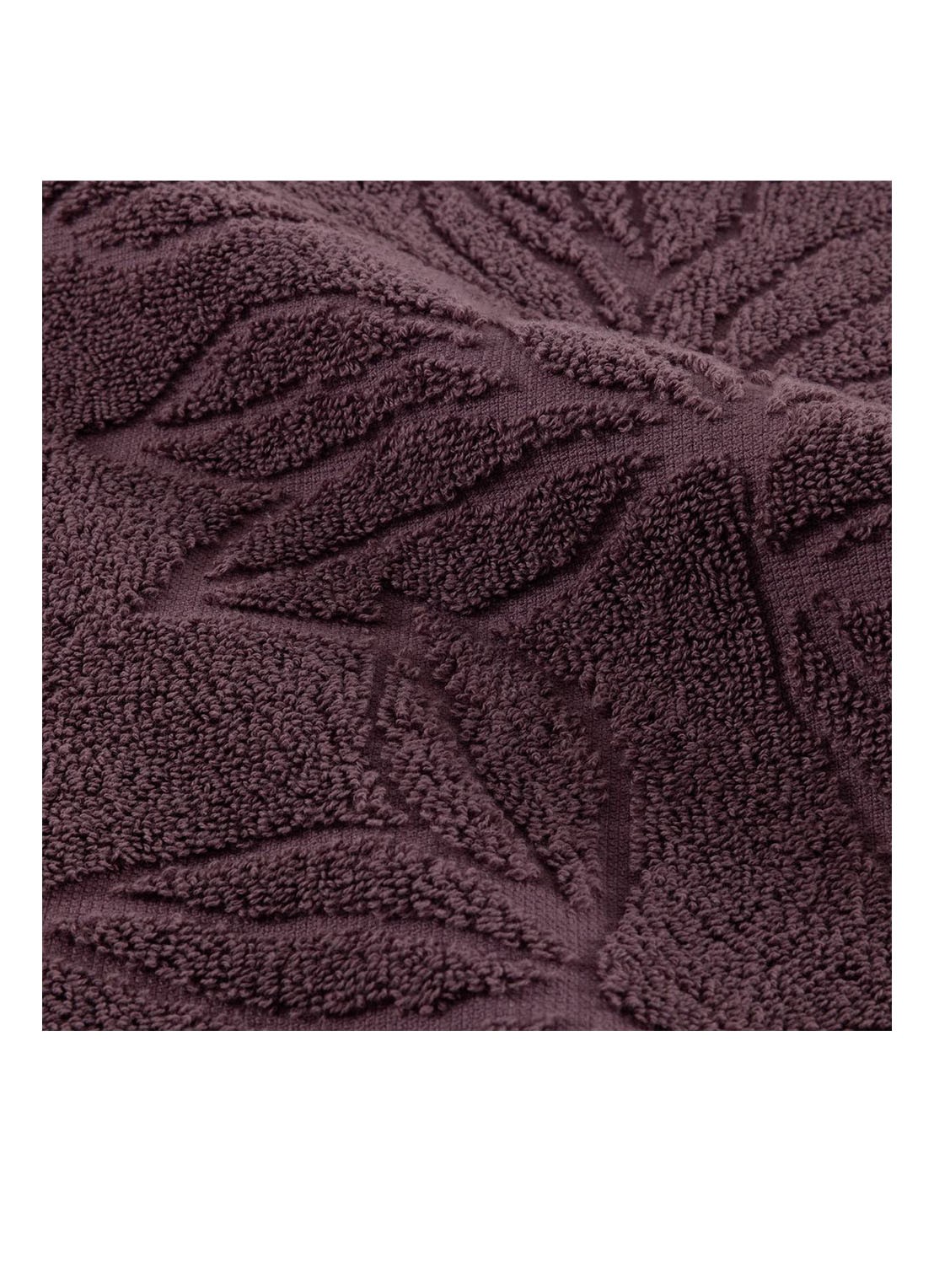Yves Delorme Givre badlaken - 530 g/m 70 x 140 cm - achterkant paars