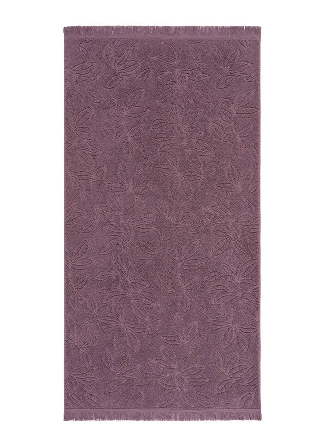 Yves Delorme Givre badlaken - 530 g/m 70 x 140 cm - voorkant 5 paars