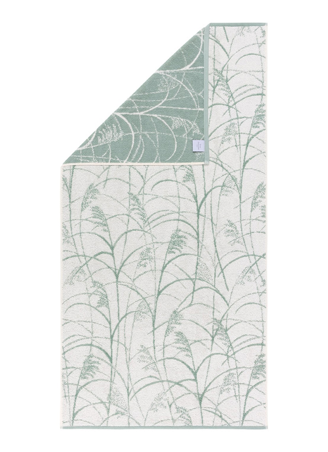 Yves Delorme Graminee badhanddoek - 70 x 140 cm - voorkant 4 gebroken wit