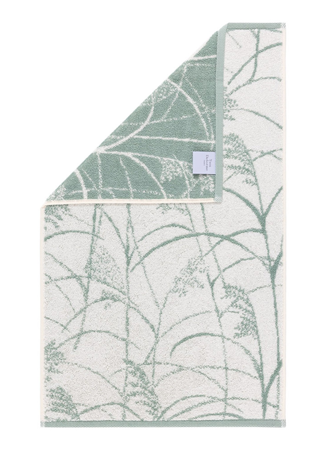 Yves Delorme Graminee gastendoek - 42 x 70 cm - voorkant 2 gebroken wit