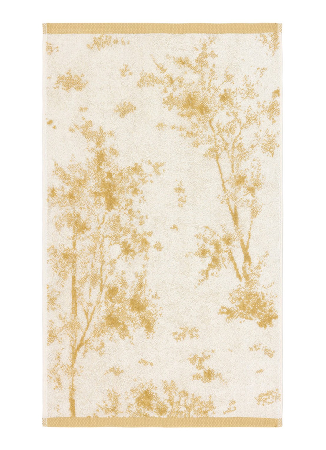 Yves Delorme Legende gastendoek 42 x 70 cm - voorkant 4 okergeel