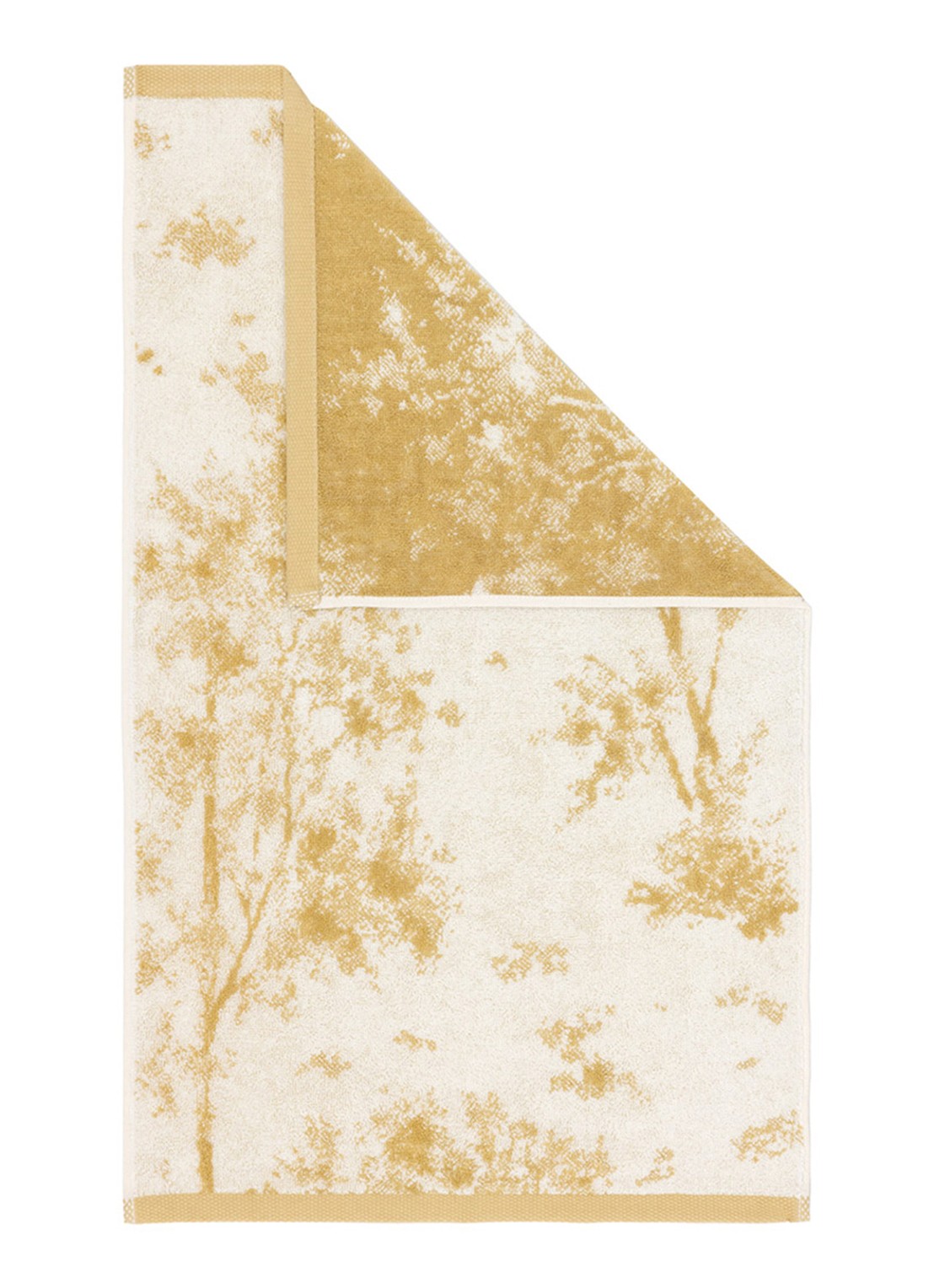 Yves Delorme Legende gastendoek 42 x 70 cm - voorkant 5 okergeel