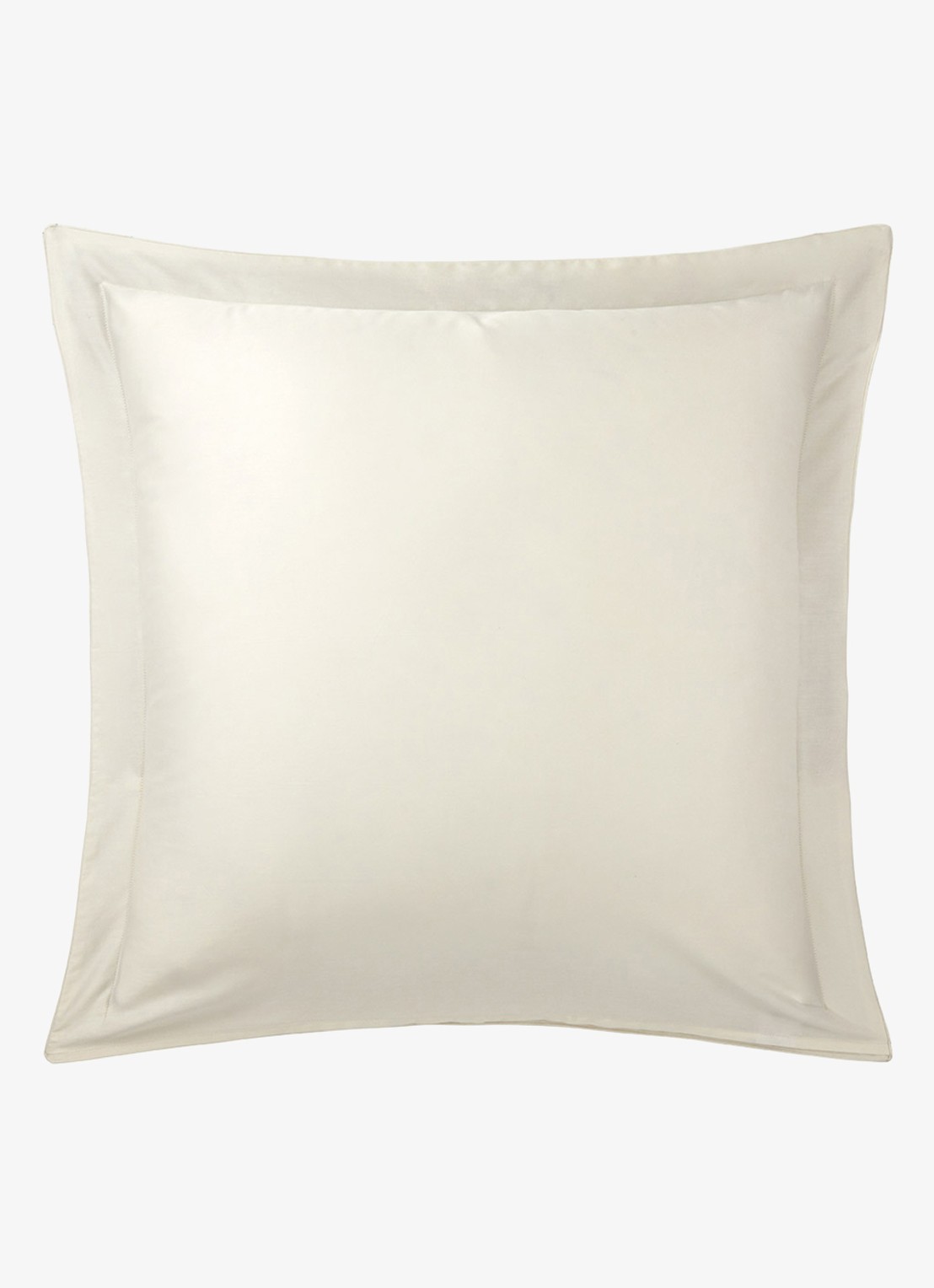 Yves Delorme Légende kussensloop van  katoensatijn TC120 - voorkant 5 beige