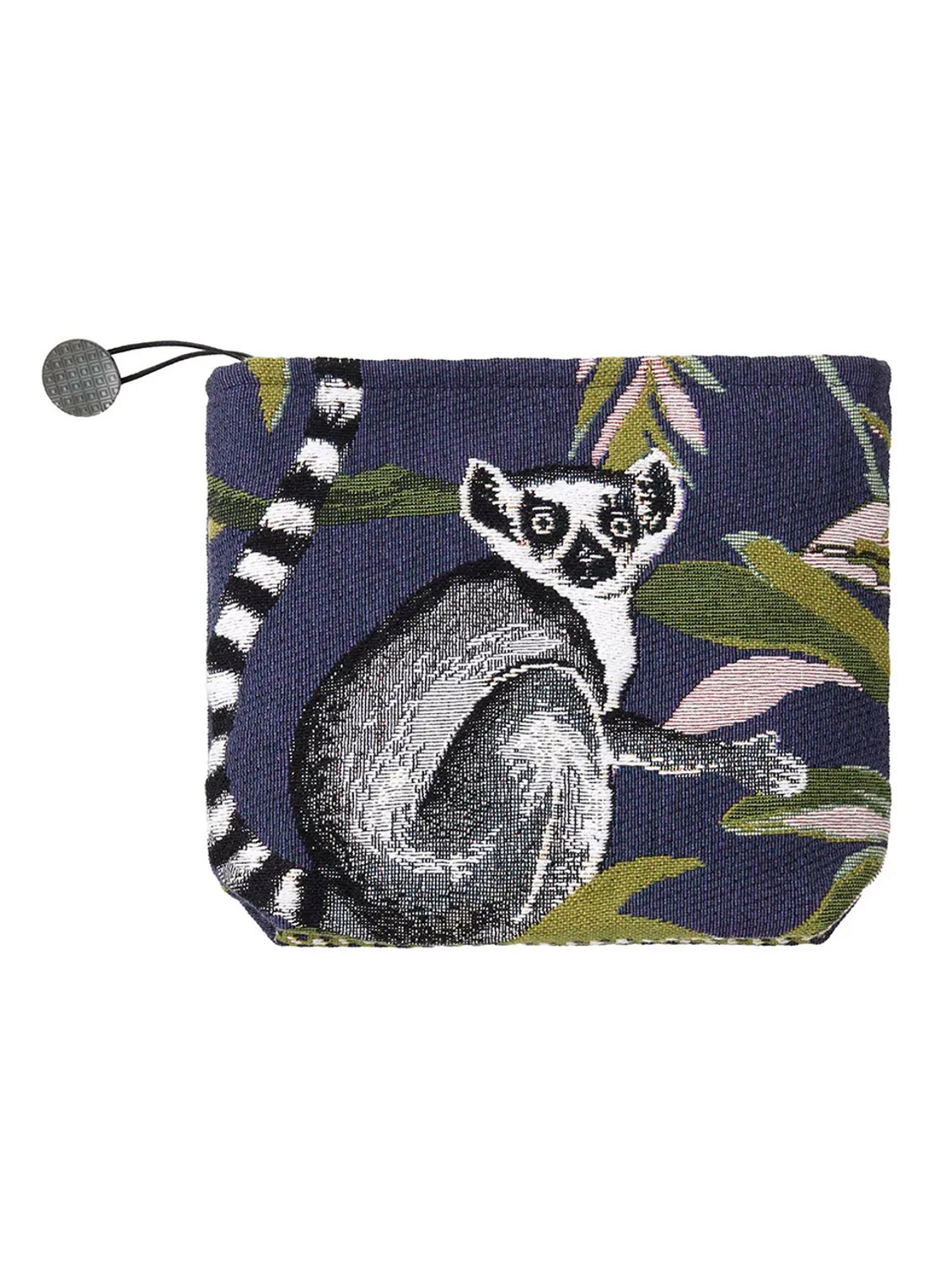 Yves Delorme Lemurien toilettas 16 x 22 cm - voorkant donkerblauw
