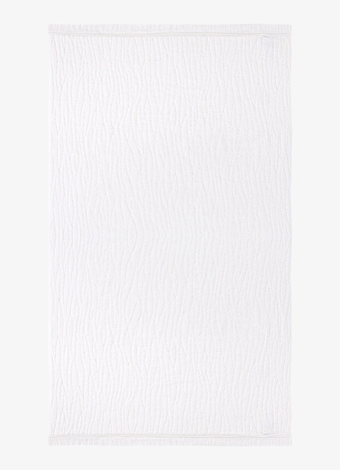 Yves Delorme Luciole badhanddoek - 530 gr/m2 - 90 x 150 cm - voorkant wit