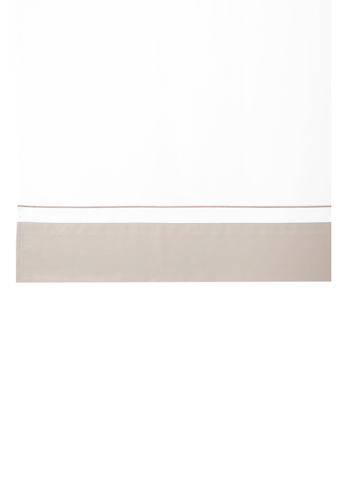 Yves Delorme Lutece laken van katoensatijn 300TC - voorkant 2 beige