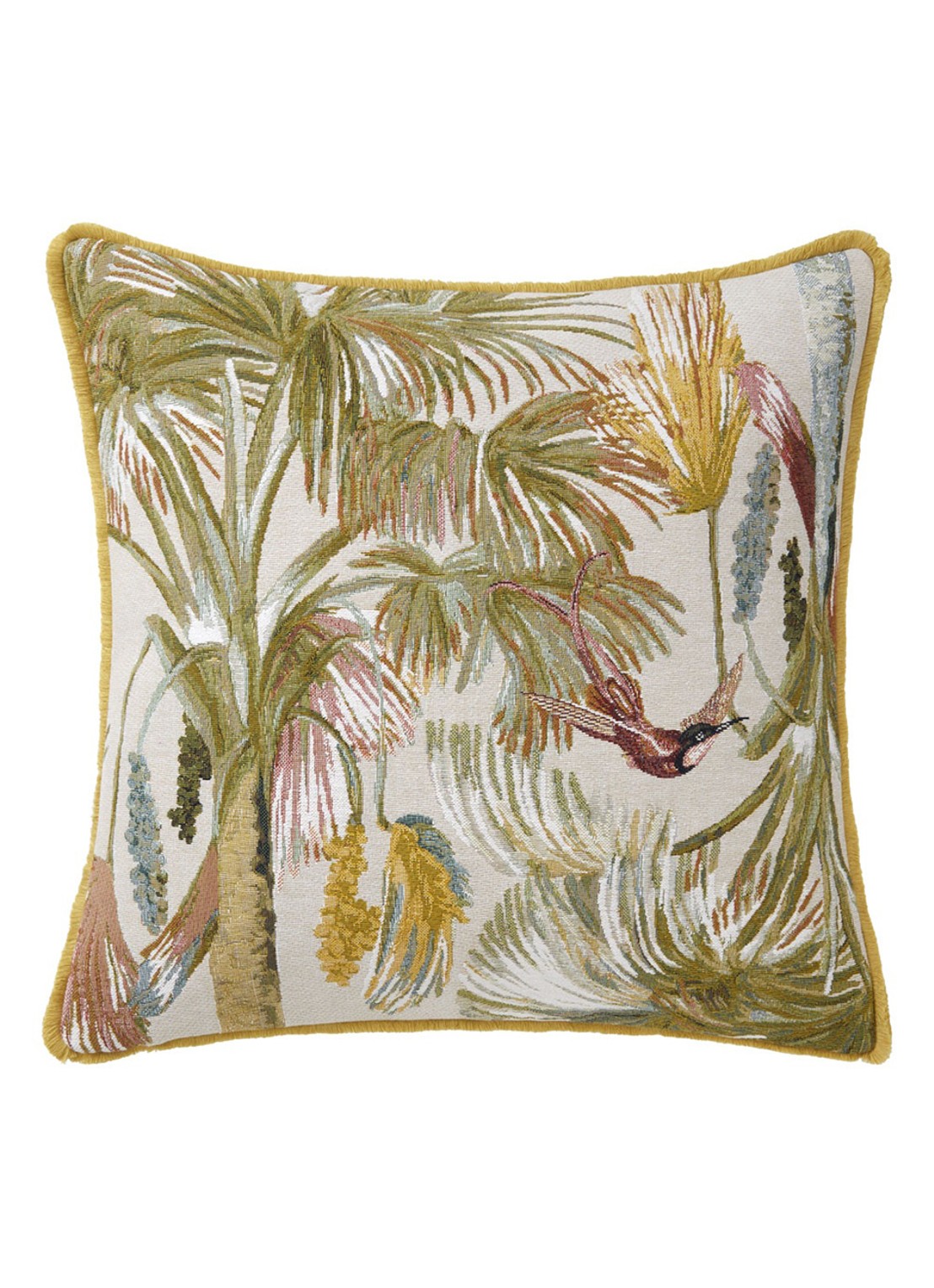 Yves Delorme Manaca sierkussenhoes 45 x 45 cm - voorkant 2 creme