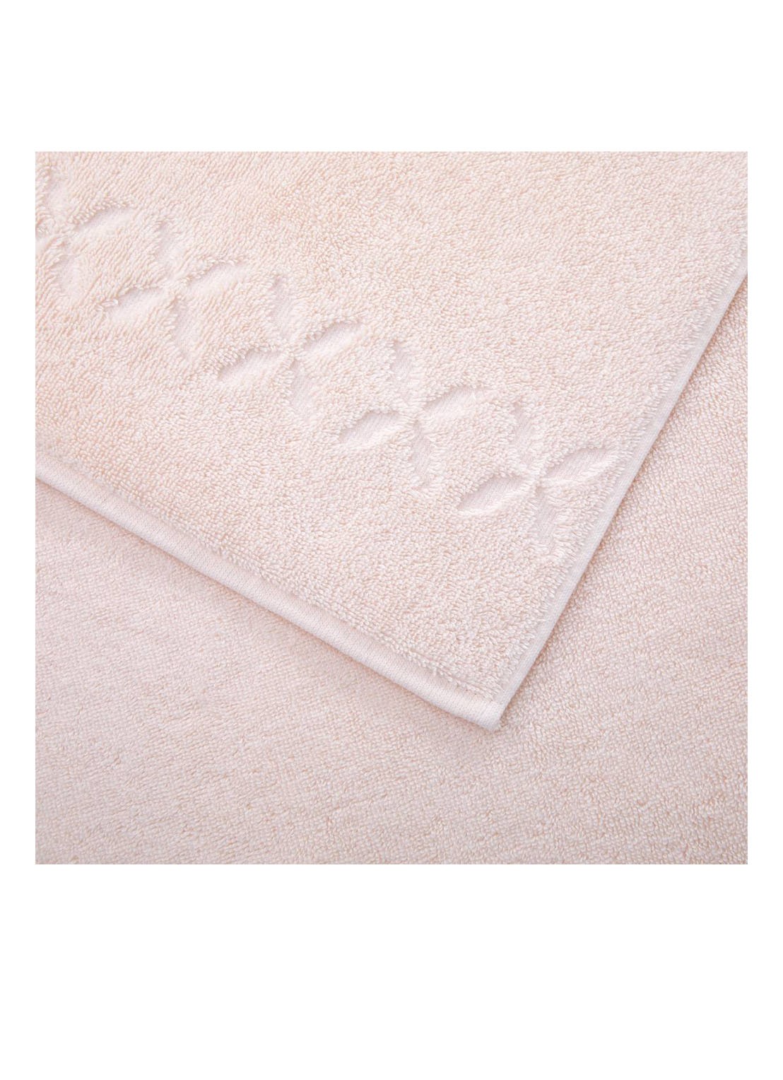 Yves Delorme Nature Amande badlaken - 550 gr/m2 - detail 2 lichtroze
