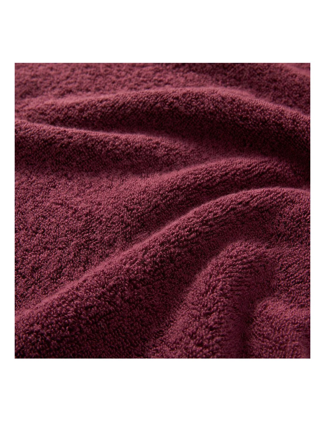 Yves Delorme Nature Amande badlaken - 550 gr/m2 - detail 4 aubergine