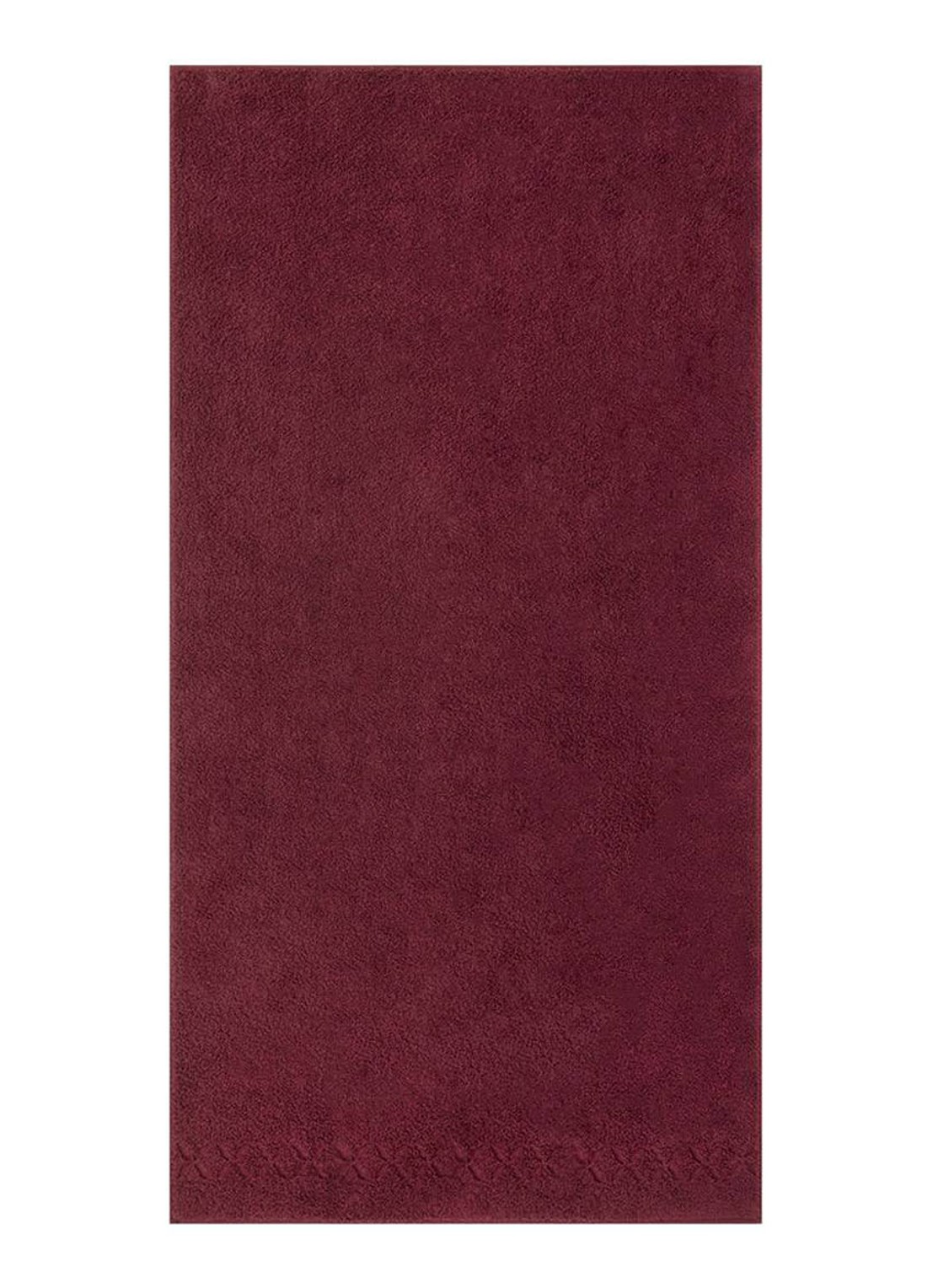 Yves Delorme Nature Amande badlaken - 550 gr/m2 - voorkant aubergine