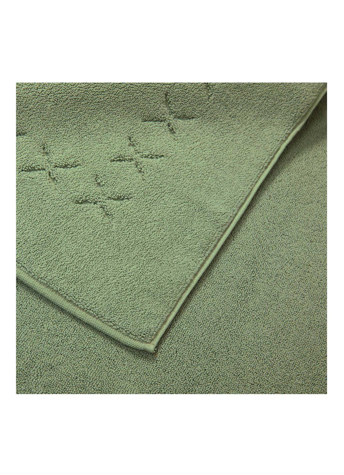 Yves Delorme Nature Amande badmat 55 x 90 cm - detail 3 groen