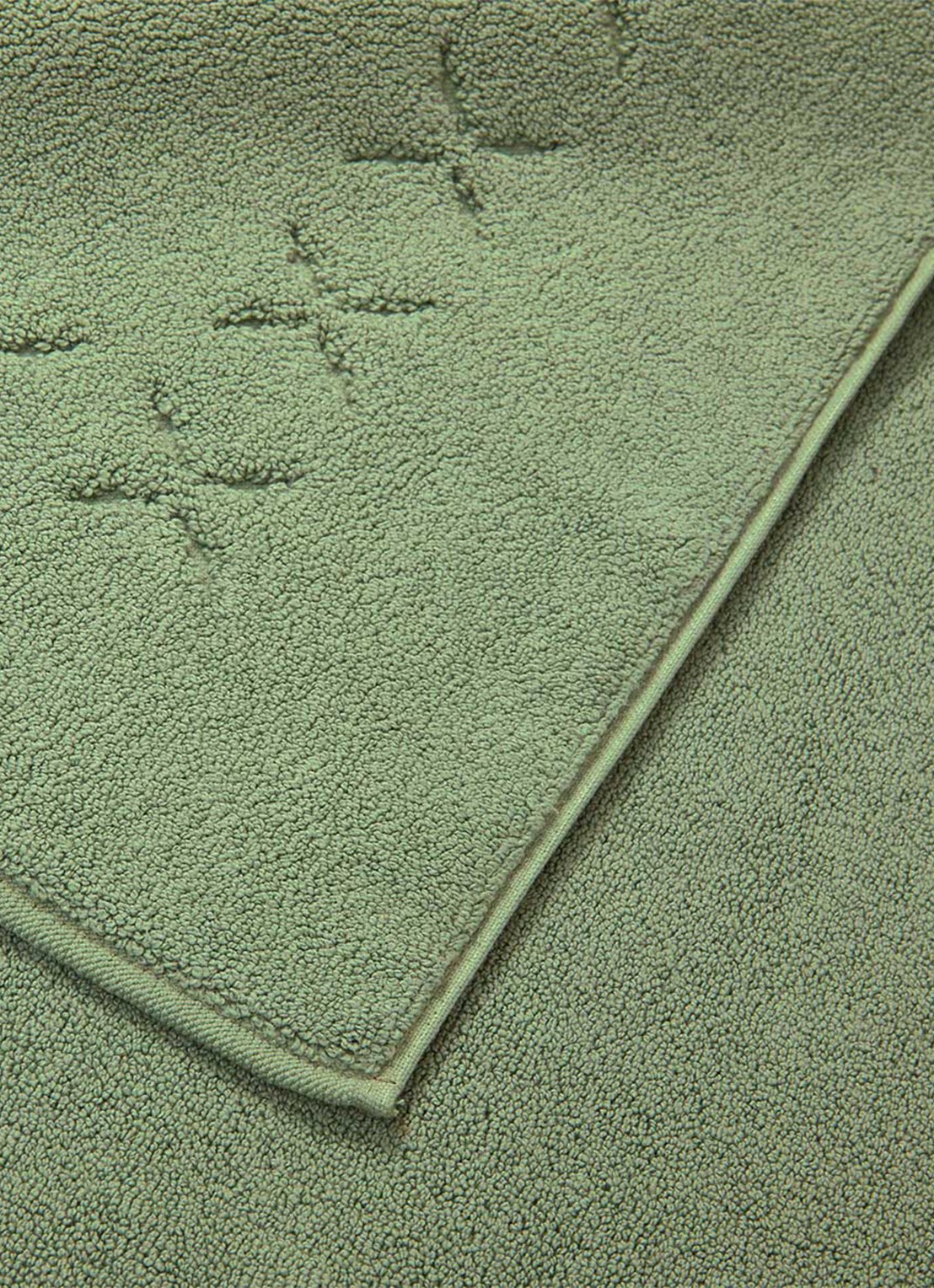 Yves Delorme Nature Amande badmat 55 x 90 cm - voorkant 2 groen