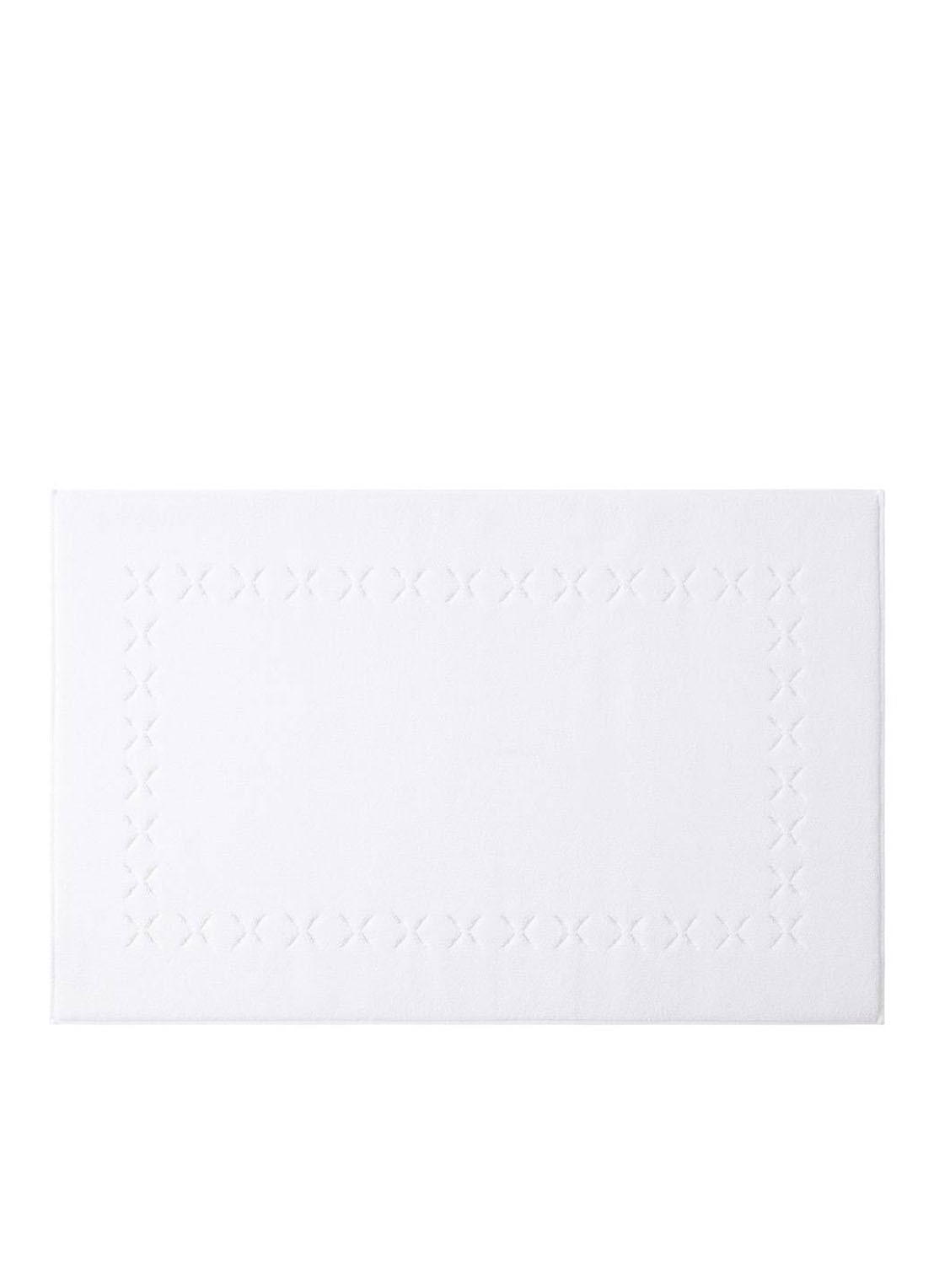 Yves Delorme Nature Amande badmat 55 x 90 cm - voorkant wit