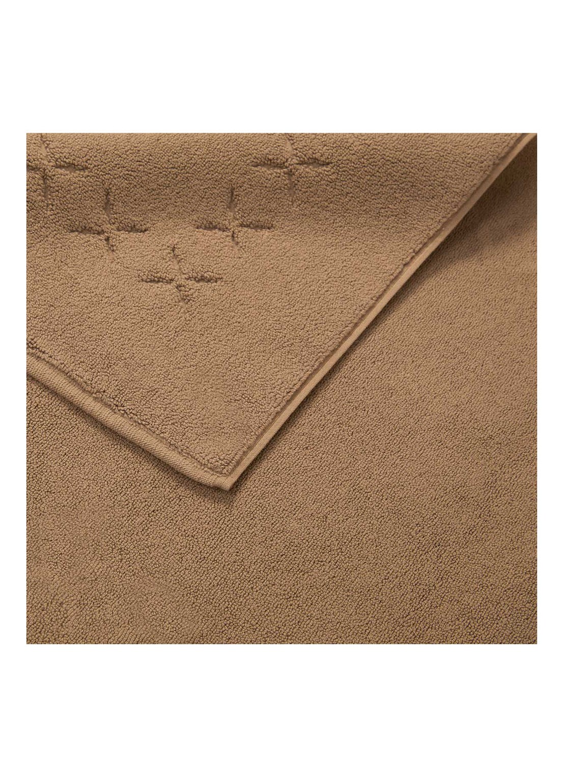 Yves Delorme Nature Amande badmat 55 x 90 cm - detail 2 camel