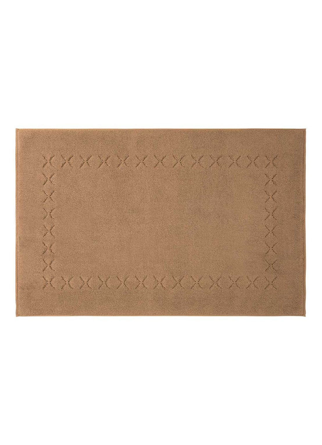 Yves Delorme Nature Amande badmat 55 x 90 cm - voorkant camel