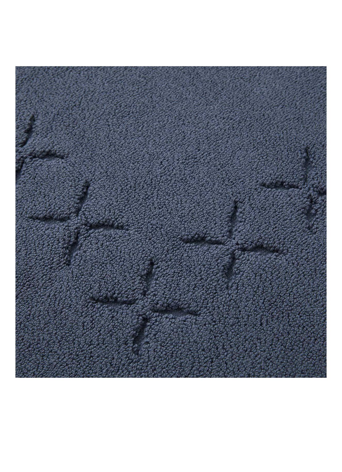 Yves Delorme Nature Amande badmat 55 x 90 cm - voorkant 2 donkerblauw