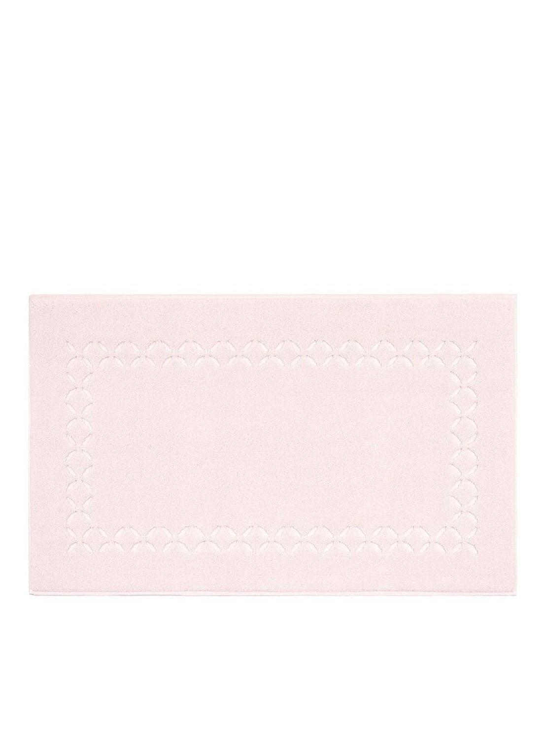 Yves Delorme Nature Amande badmat 55 x 90 cm - voorkant 2 lichtroze
