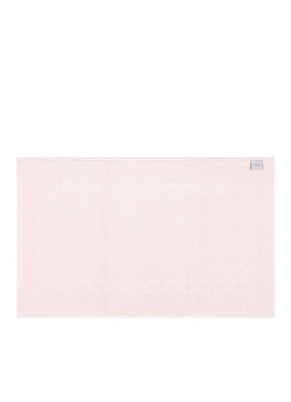 Yves Delorme Nature Amande badmat 55 x 90 cm - voorkant 3 lichtroze