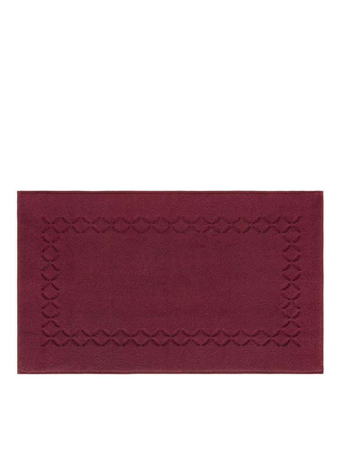 Yves Delorme Nature Amande badmat 55 x 90 cm - voorkant aubergine