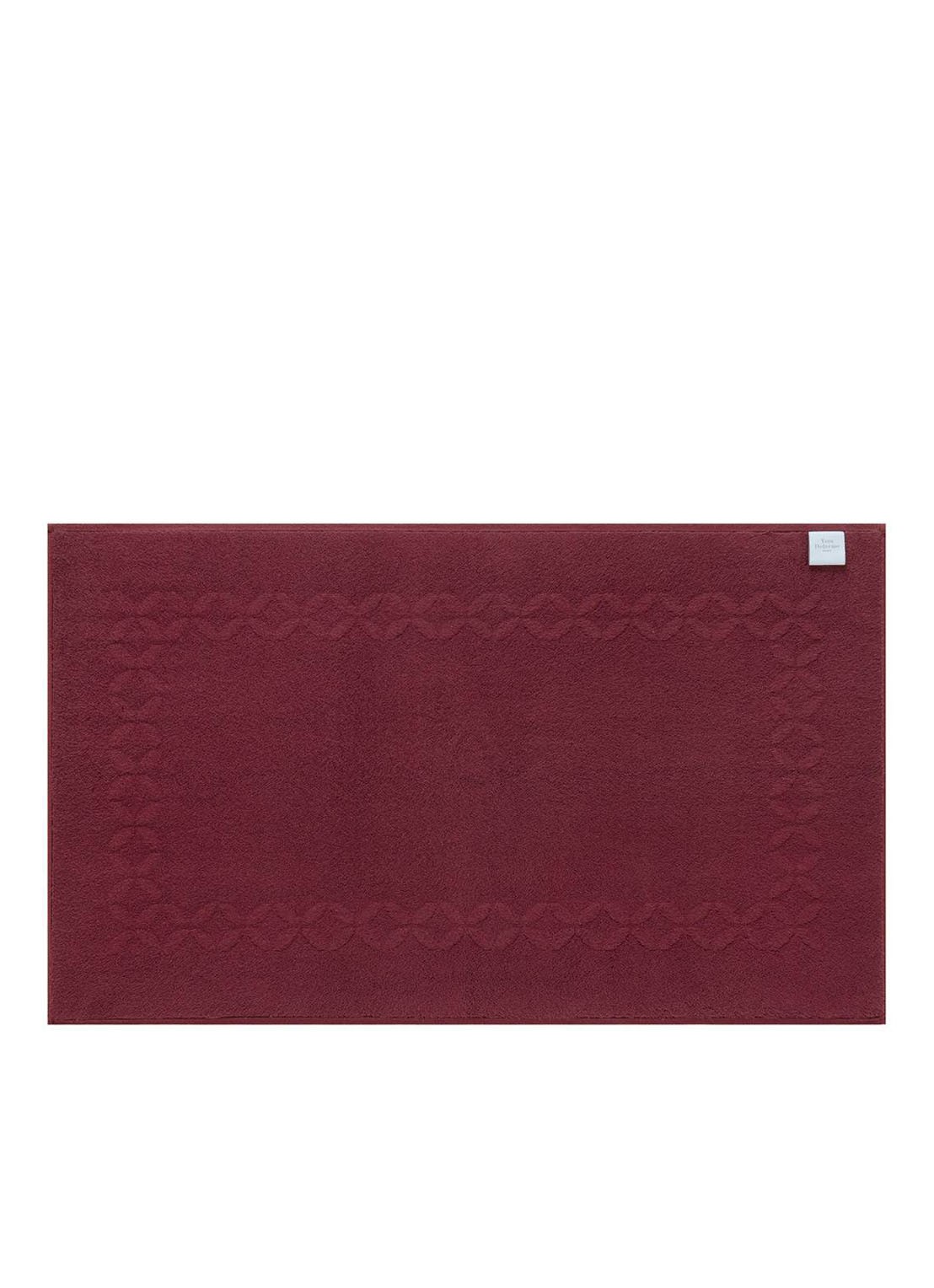 Yves Delorme Nature Amande badmat 55 x 90 cm - voorkant 2 aubergine