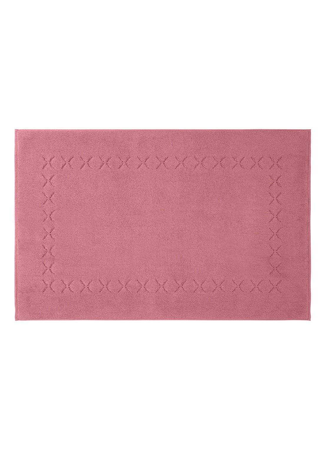 Yves Delorme Nature Amande badmat 55 x 90 cm - voorkant roze