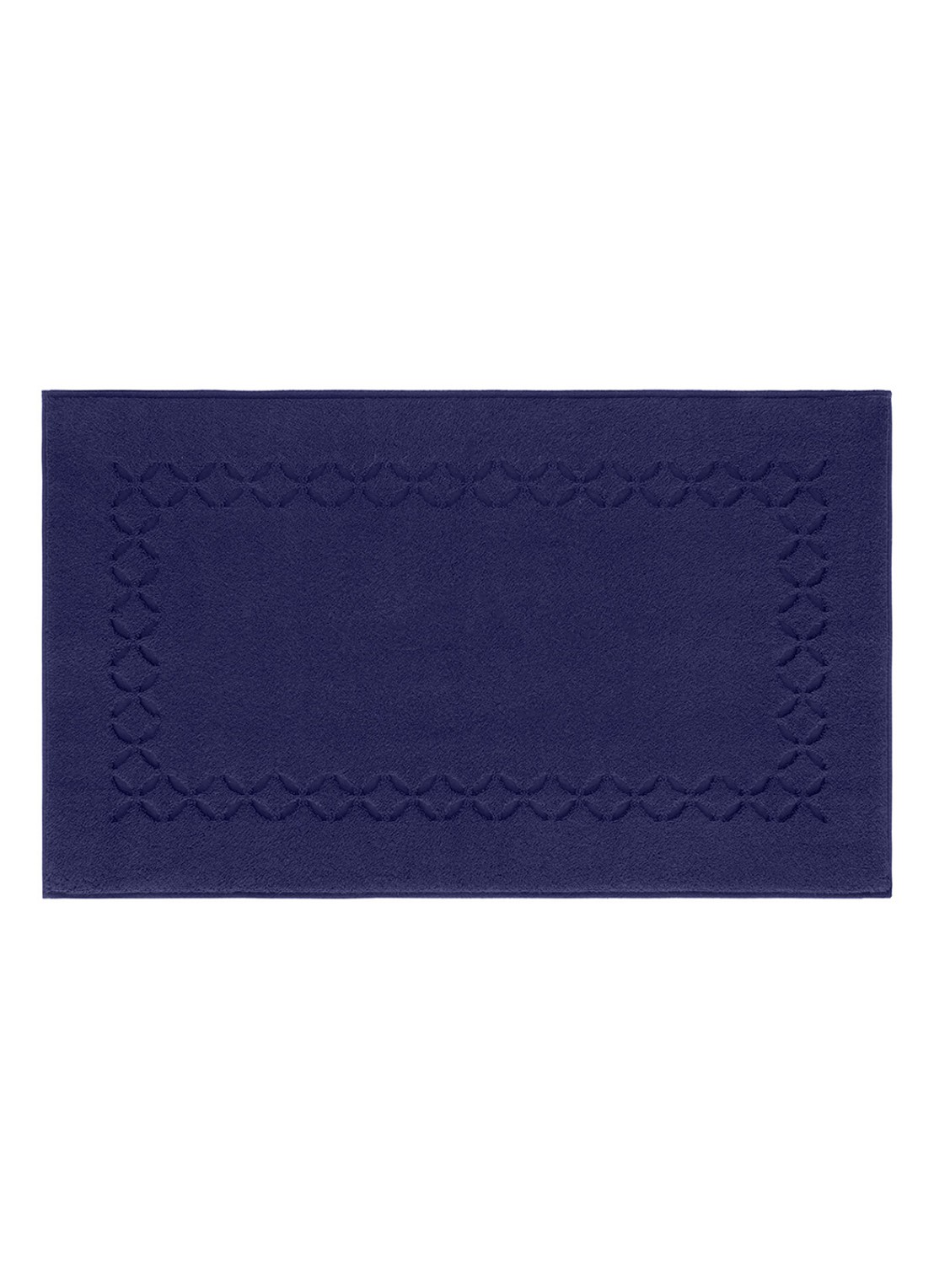 Yves Delorme Nature Amande badmat 55 x 90 cm - voorkant donkerblauw