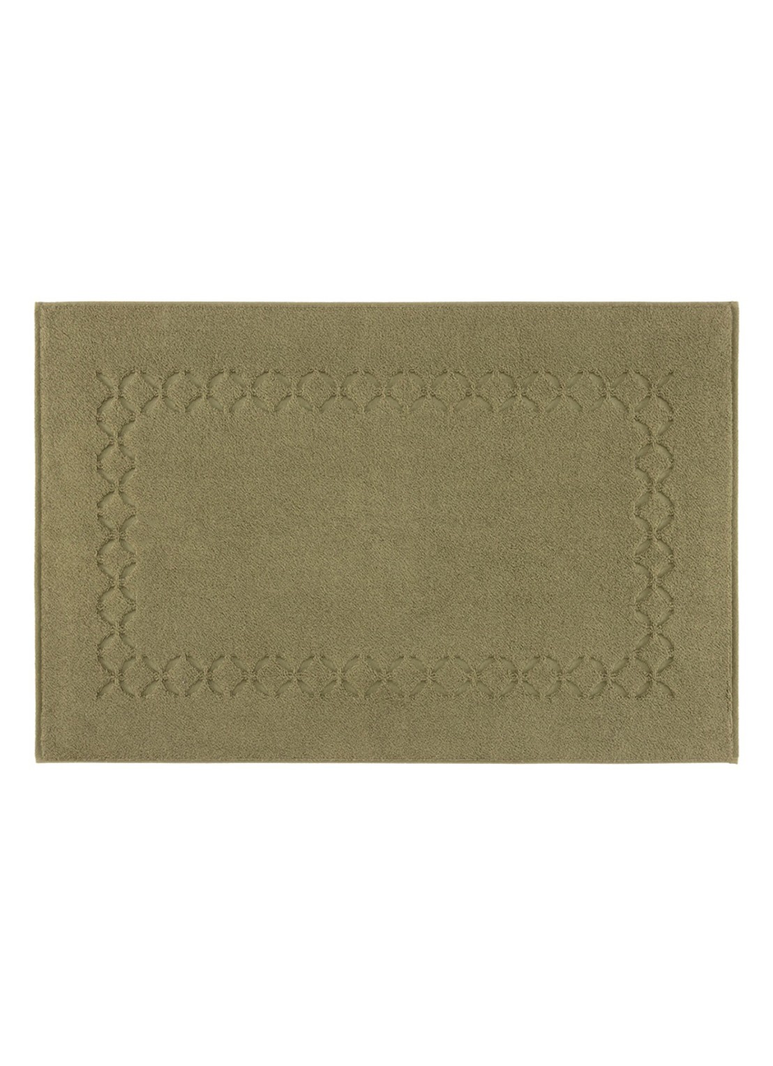 Yves Delorme Nature Amande badmat 55 x 90 cm - voorkant khaki