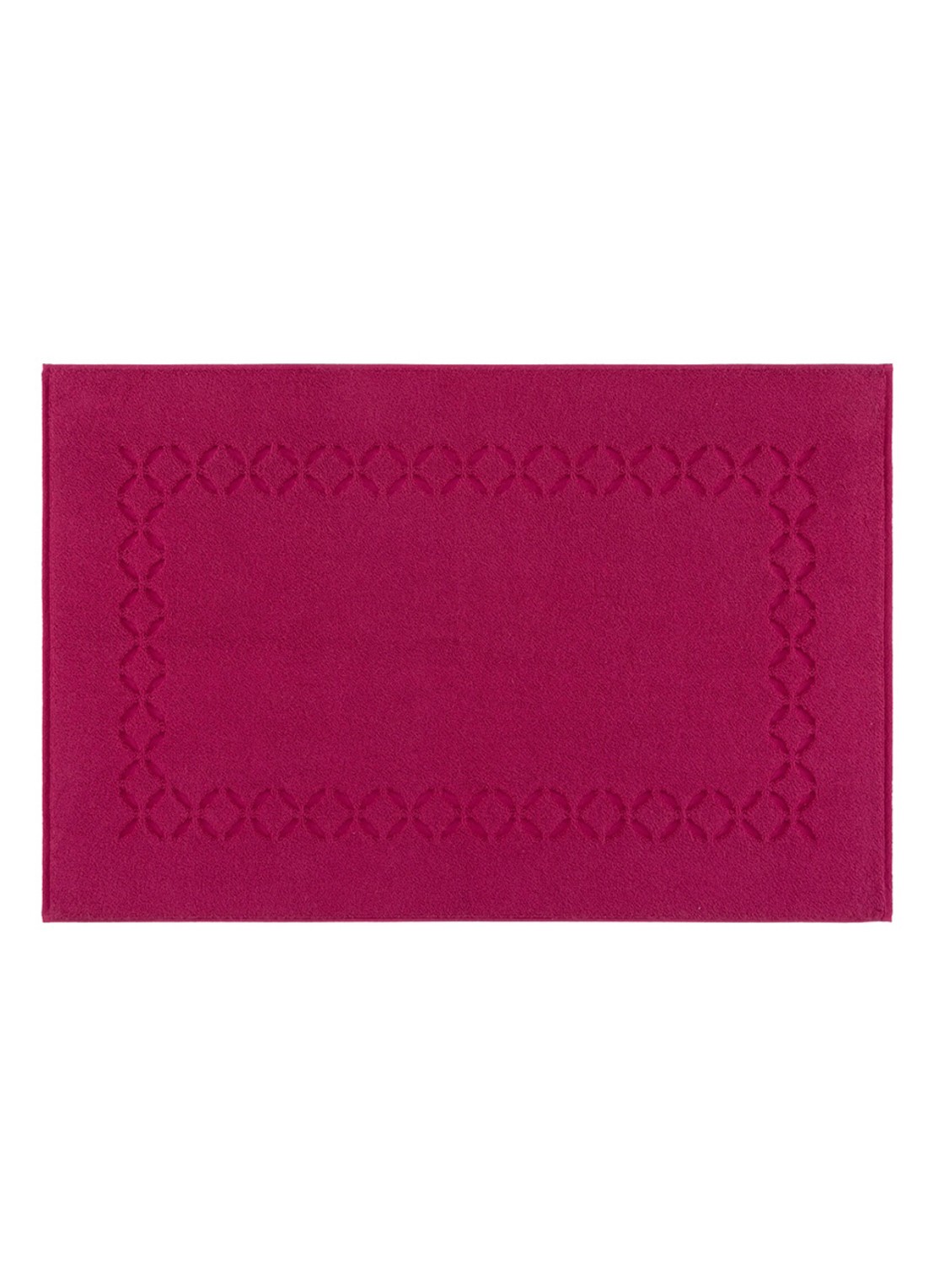 Yves Delorme Nature Amande badmat 55 x 90 cm - voorkant fuchsia
