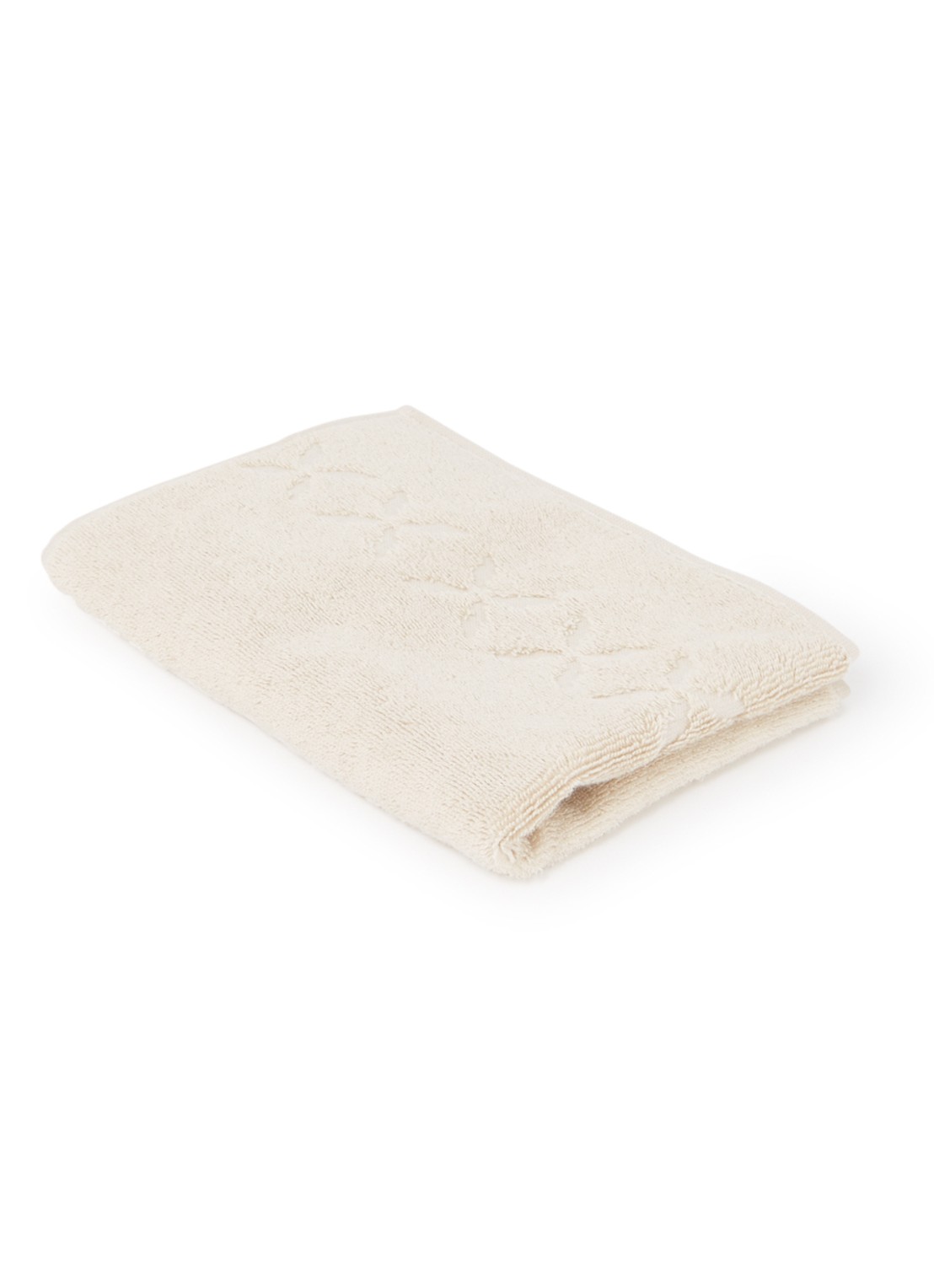 Yves Delorme Nature Amande gastendoek - 550 gr/m2 - voorkant beige