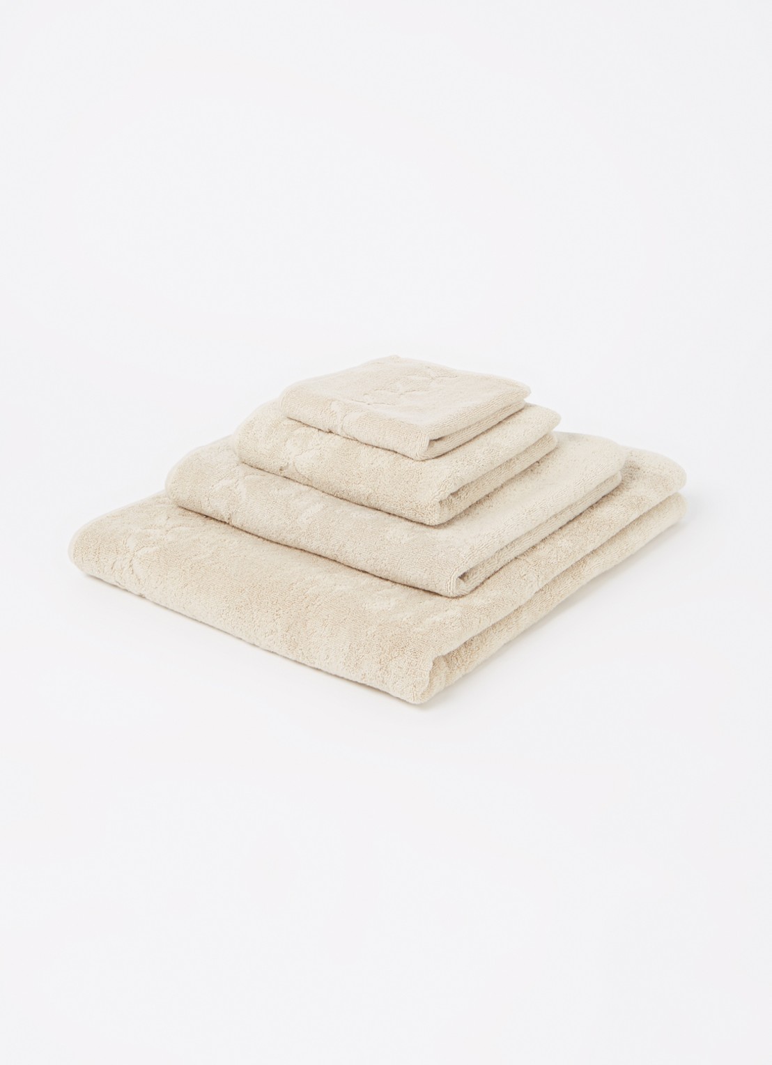 Yves Delorme Nature Amande gastendoek - 550 gr/m2 - voorkant 2 beige