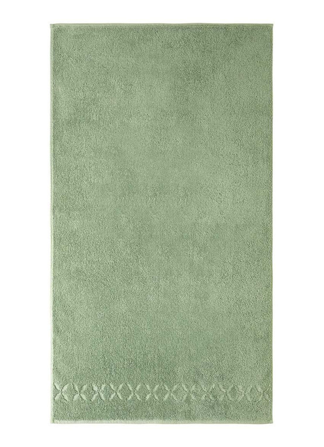 Yves Delorme Nature Amande handdoek - 550 gr/m2 - voorkant groen