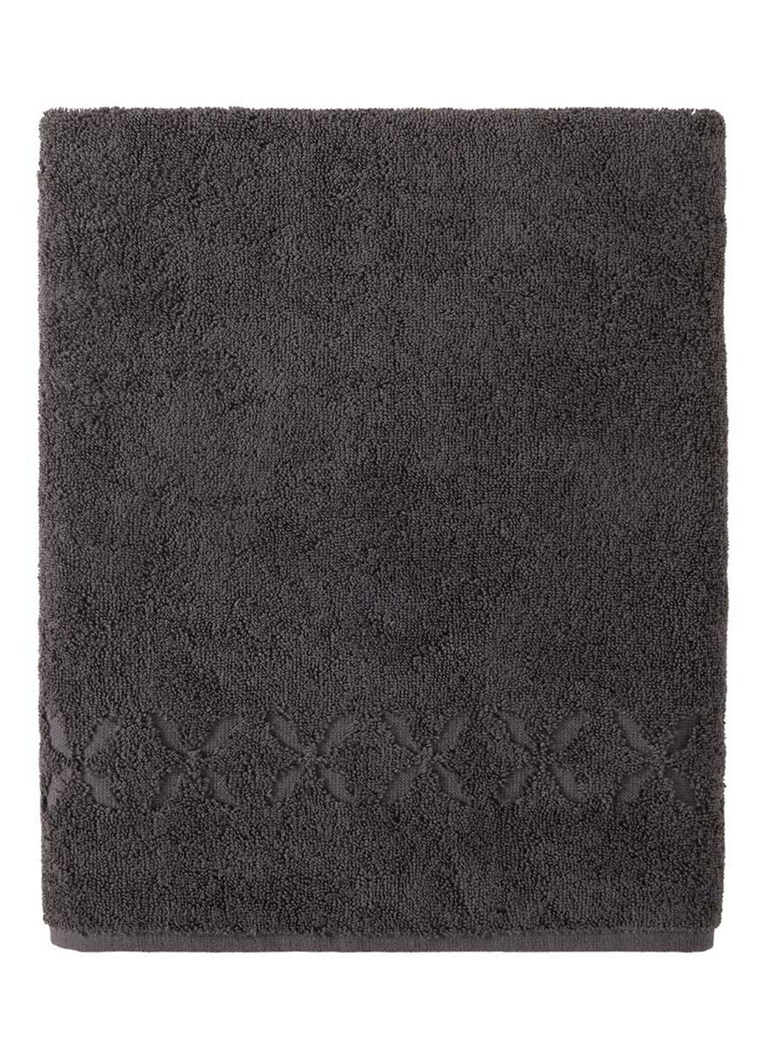 Yves Delorme Nature Amande handdoek - 550 gr/m2 - detail 2 donkergrijs