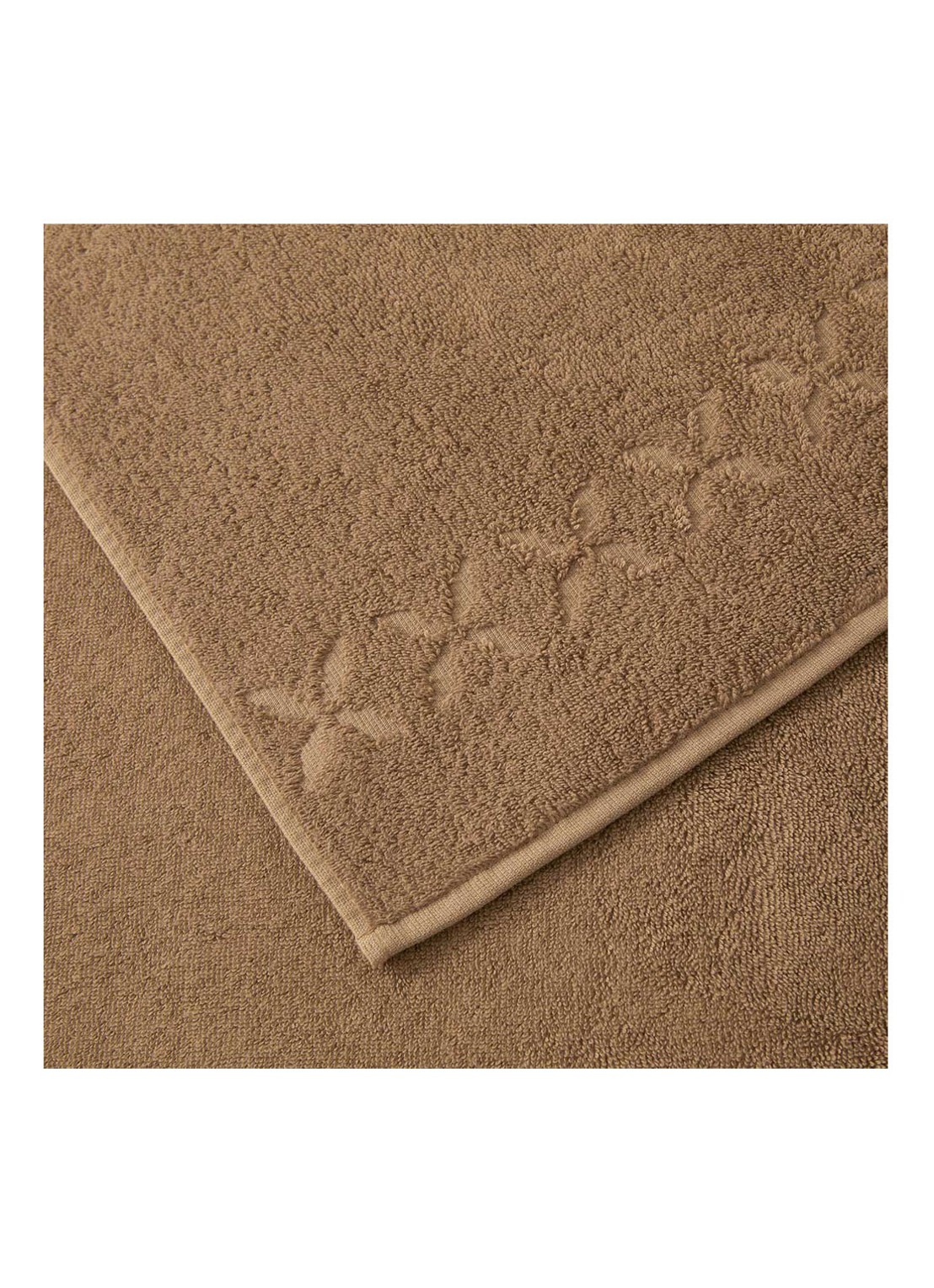 Yves Delorme Nature Amande handdoek - 550 gr/m2 - detail camel