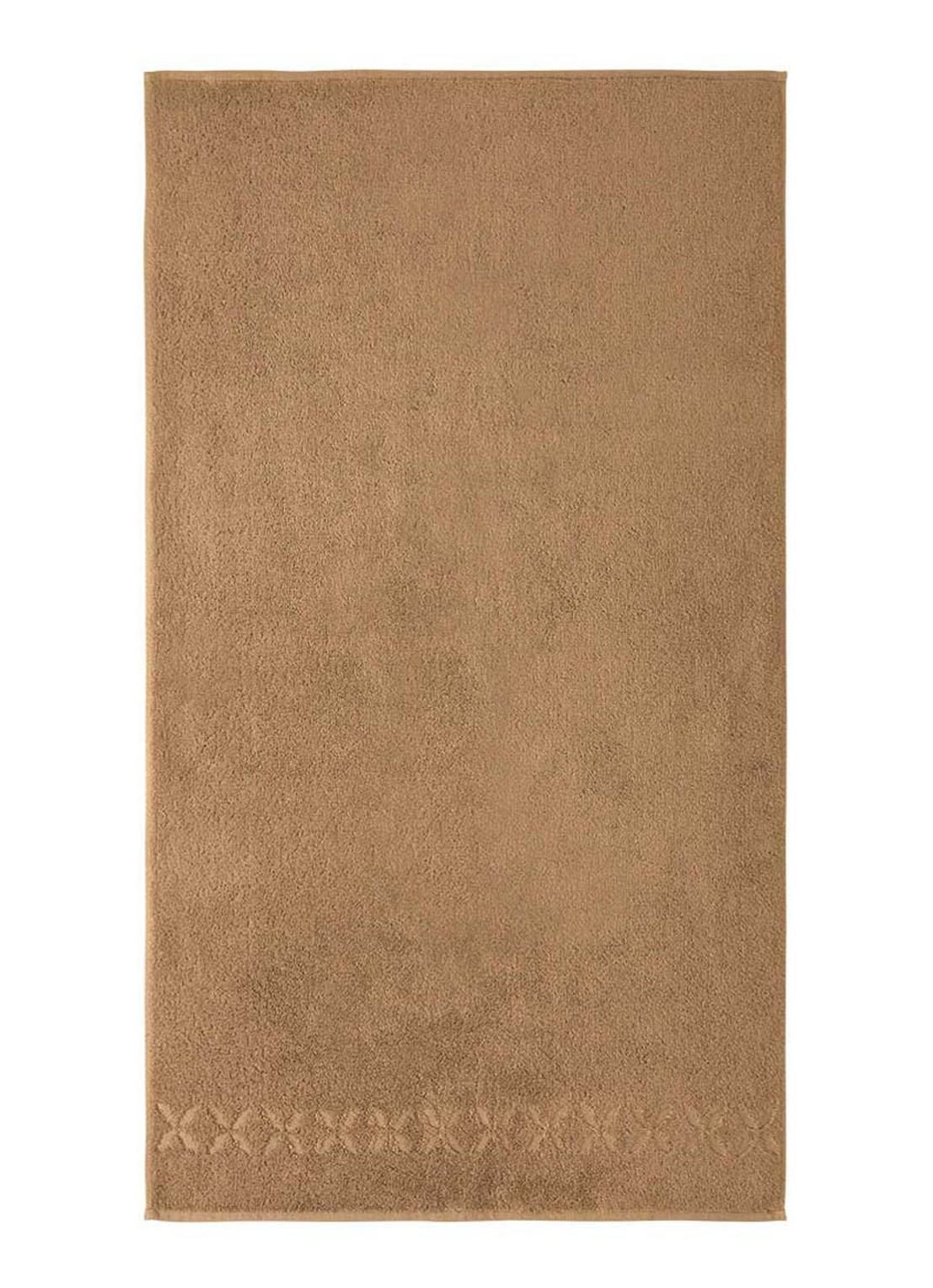 Yves Delorme Nature Amande handdoek - 550 gr/m2 - voorkant 4 camel