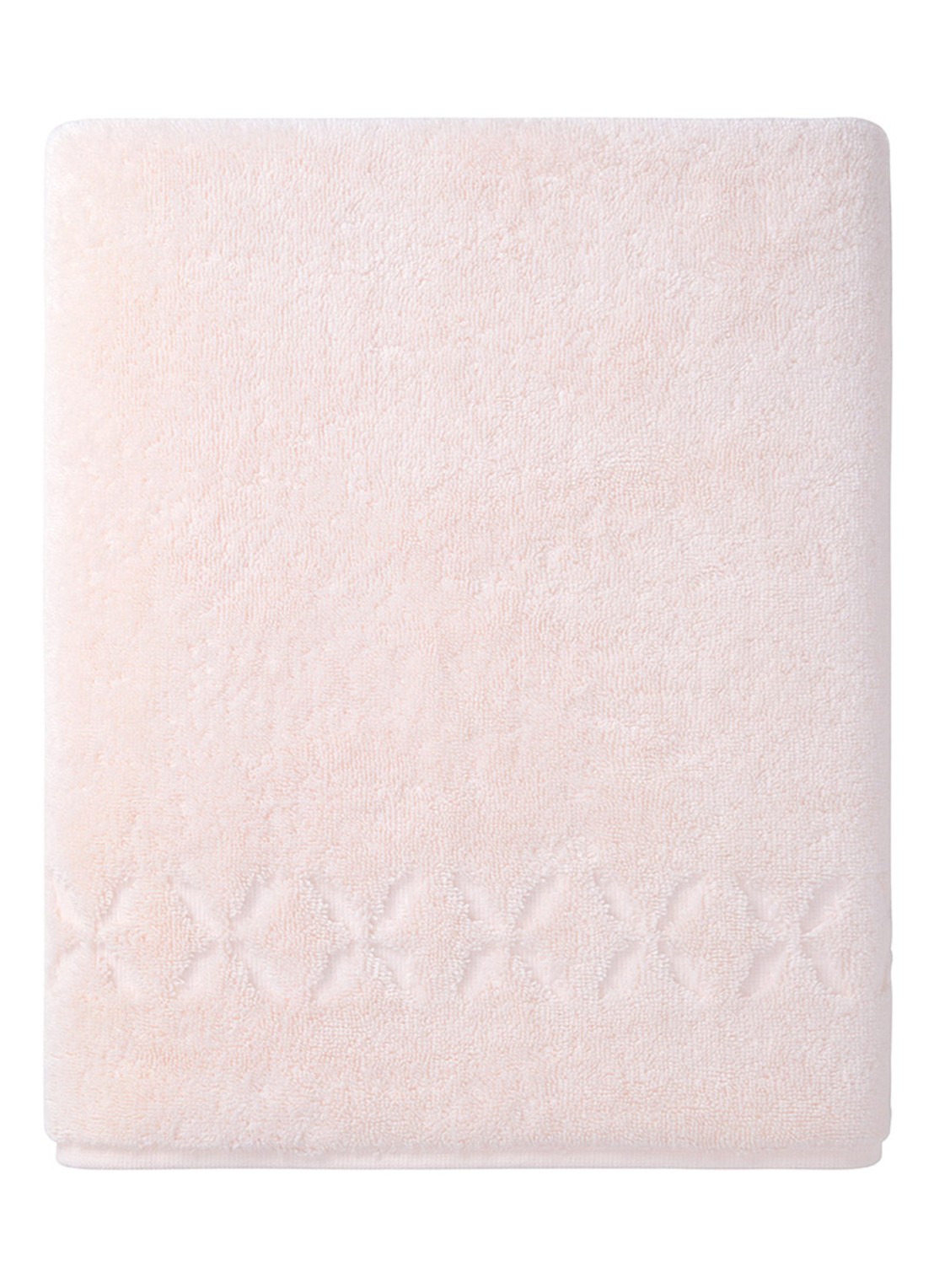 Yves Delorme Nature Amande handdoek - 550 gr/m2 - voorkant 3 lichtroze