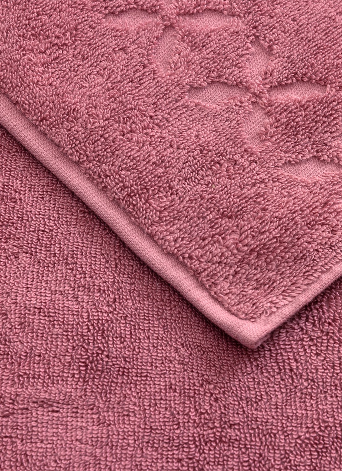 Yves Delorme Nature Amande handdoek - 550 gr/m2 - voorkant 3 roze