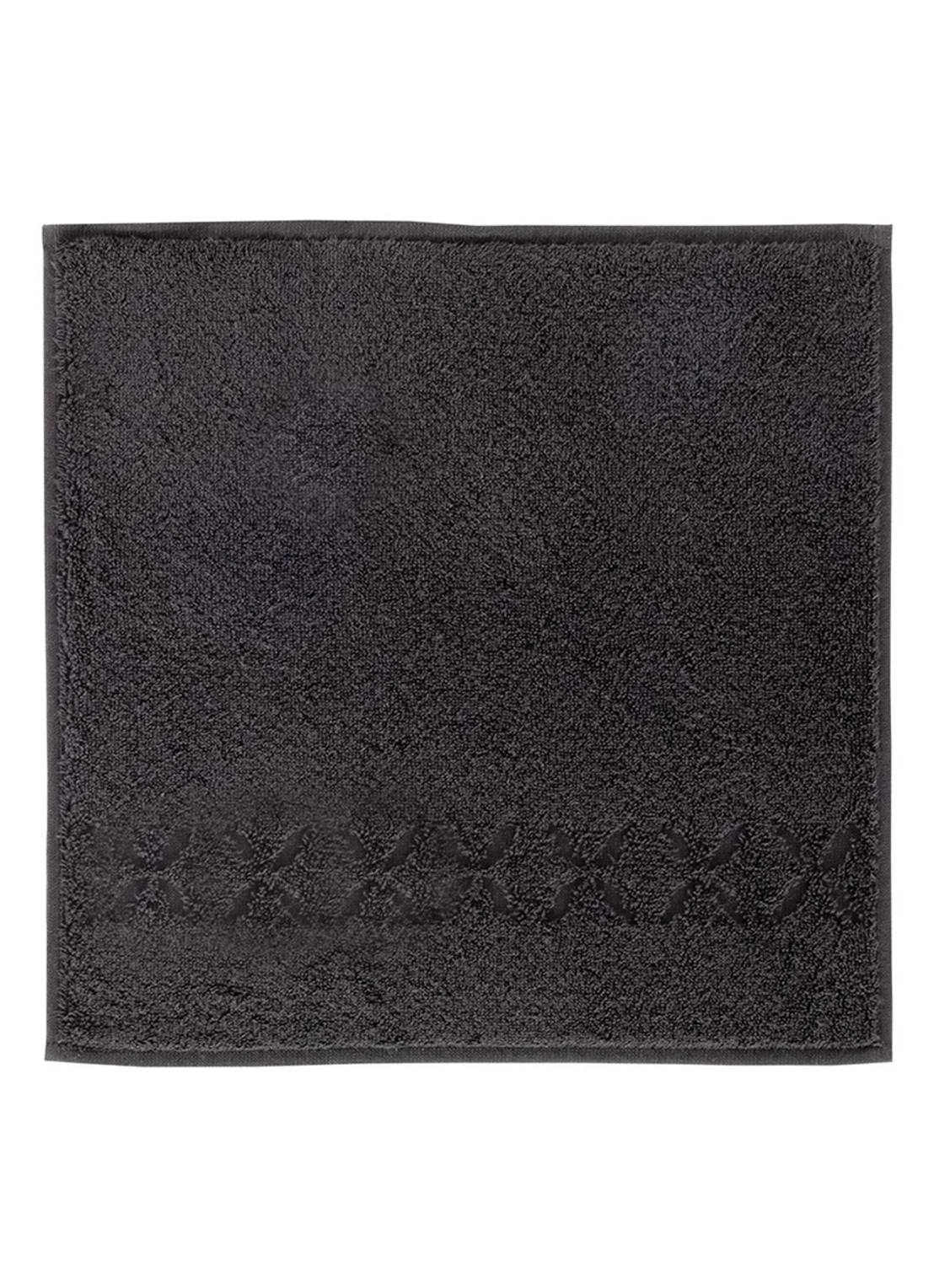 Yves Delorme Nature Amande washand - 550 gr/m2 - 33 x 33 cm - voorkant 2 donkergrijs