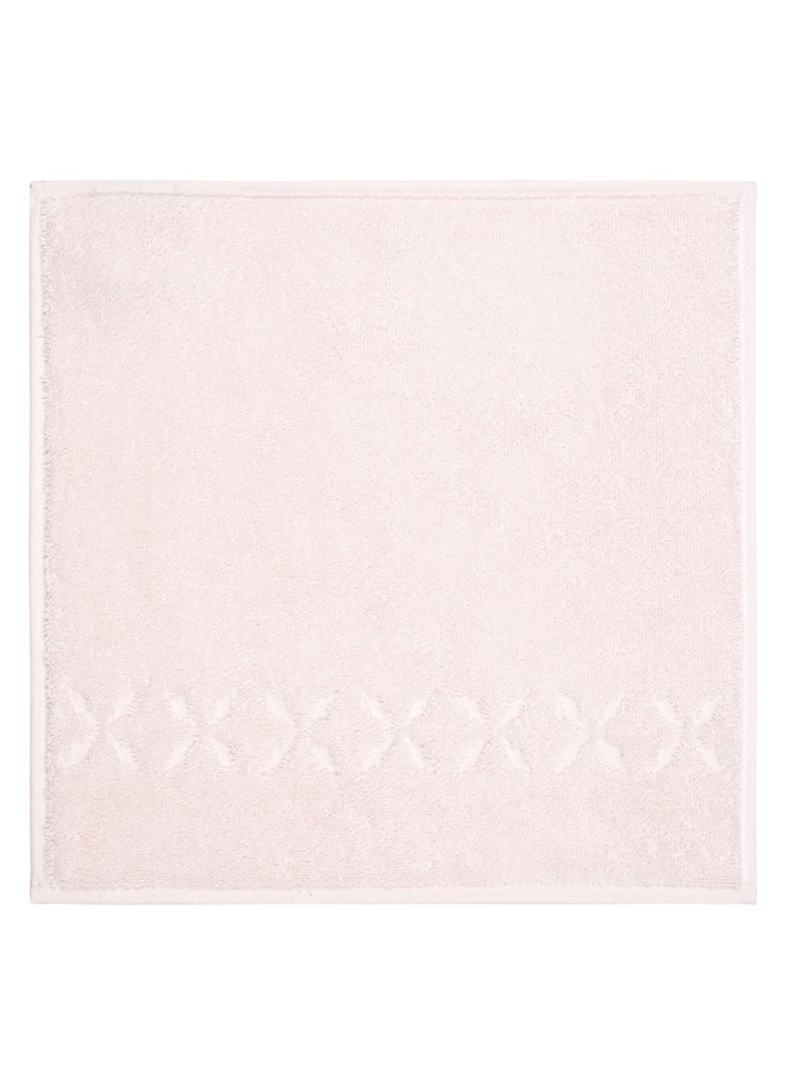 Yves Delorme Nature Amande washand - 550 gr/m2 - 33 x 33 cm - voorkant 3 lichtroze