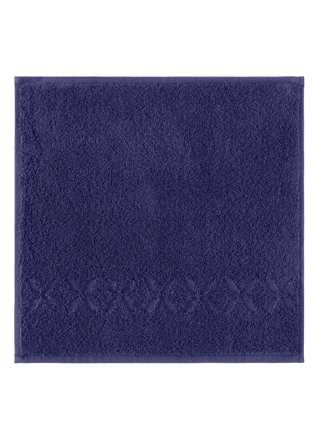 Yves Delorme Nature Amande washand - 550 gr/m2 - 33 x 33 cm - voorkant 3 donkerblauw