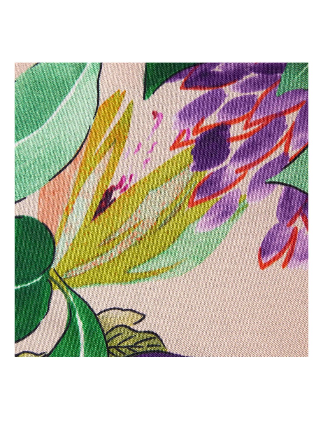 Yves Delorme Parfum bedsprei van zijde - detail wit