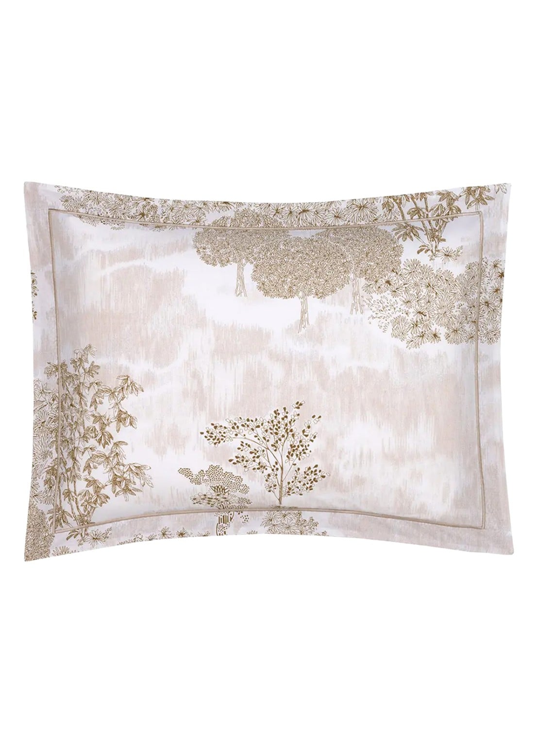 Yves Delorme Paysages kussensloop - voorkant 2 beige