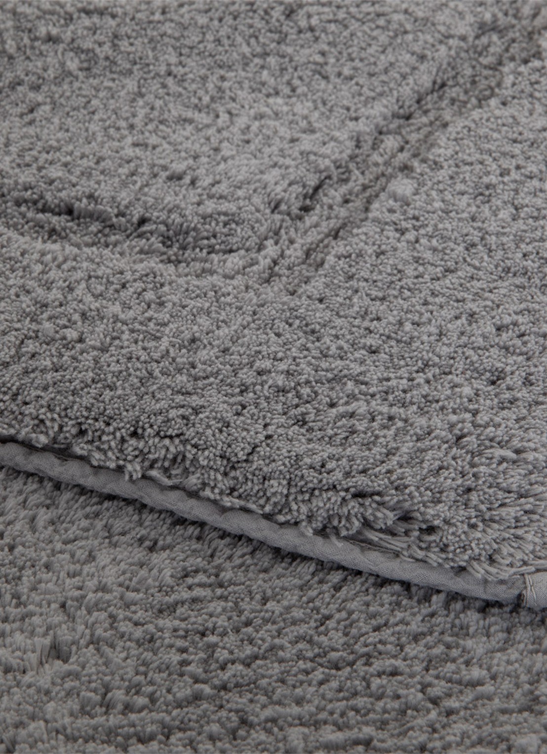 Yves Delorme Prestige toiletmat 200 gr/m2 - 60 x 60 cm - achterkant grijs
