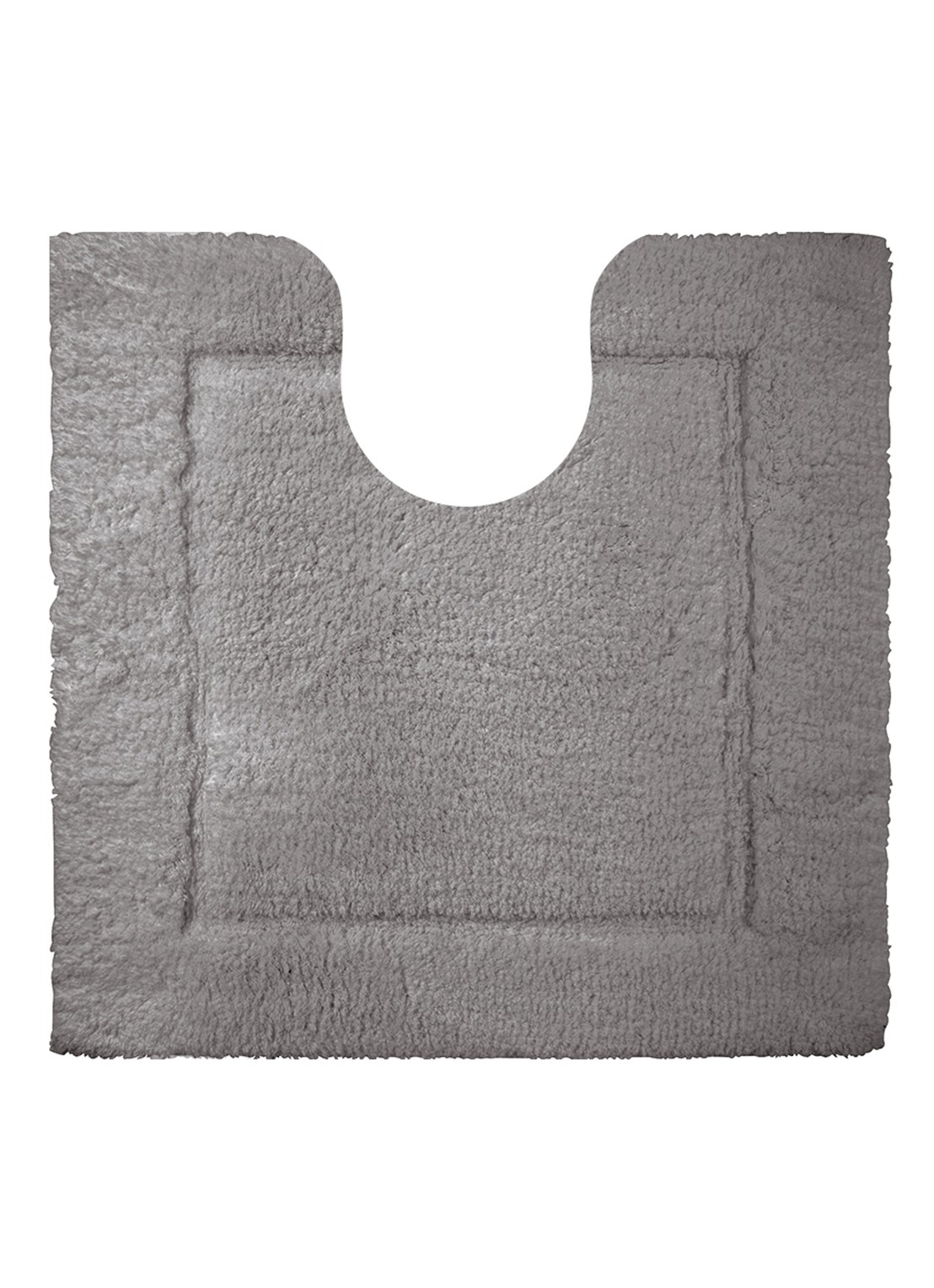 Yves Delorme Prestige toiletmat 200 gr/m2 - 60 x 60 cm - voorkant 2 grijs