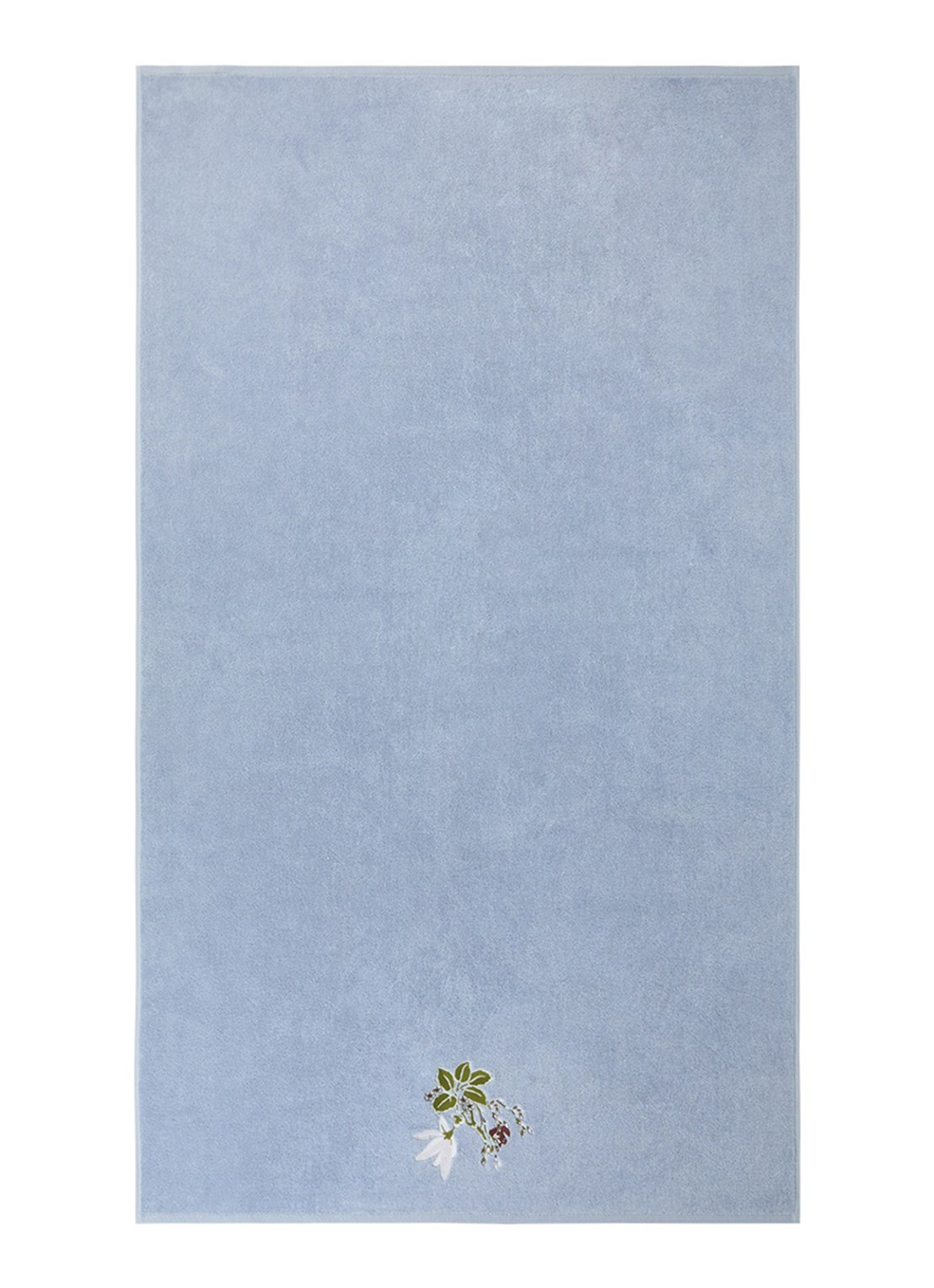 Yves Delorme Rameau badlaken - 450 gr/m2 - 92 x 160 cm - voorkant 2 lichtblauw