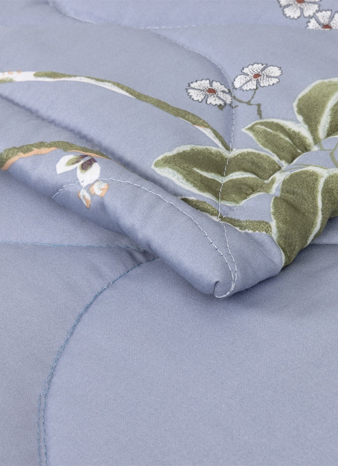Yves Delorme Rameau bedsprei - achterkant blauw