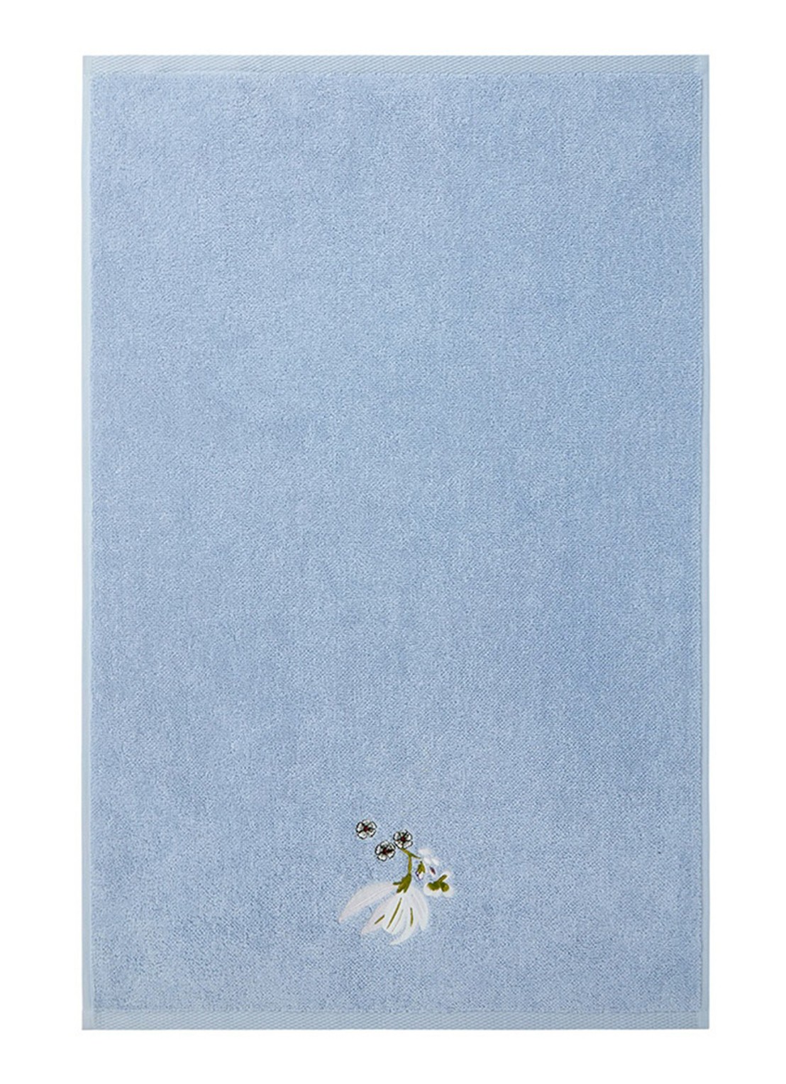 Yves Delorme Rameau gastendoek - 450 gr/m² - 45 x 70 cm - voorkant 2 lichtblauw
