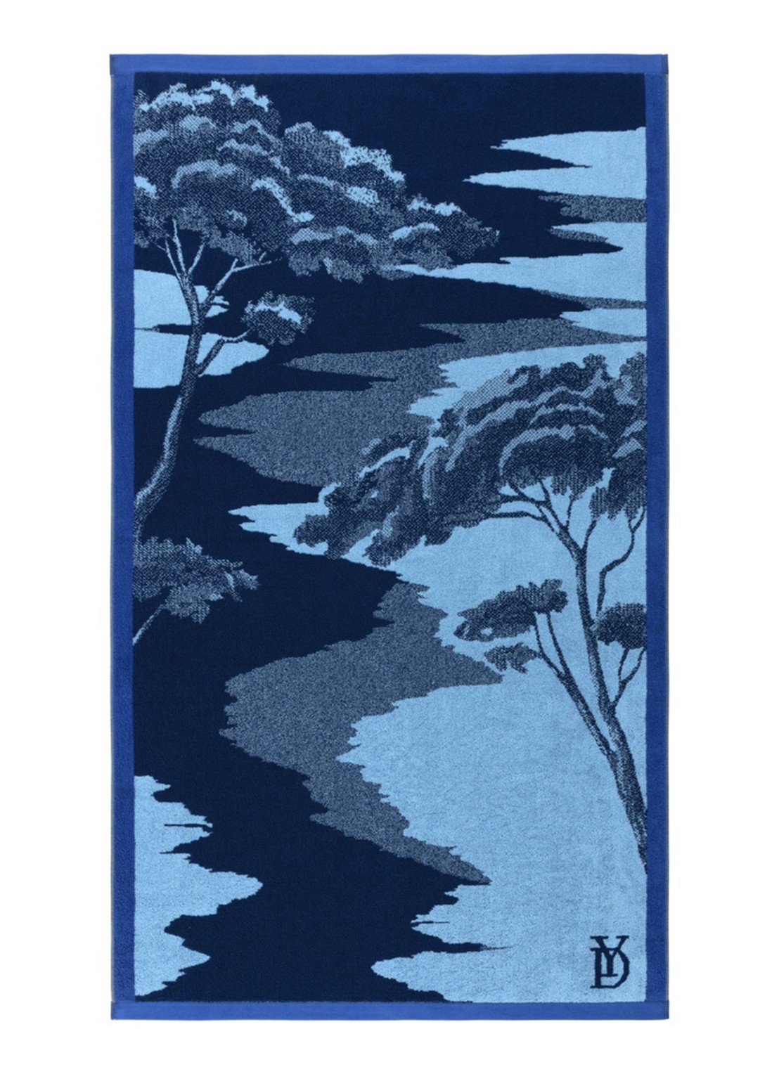 Yves Delorme Rive strandlaken - 90 x 160 cm - voorkant donkerblauw