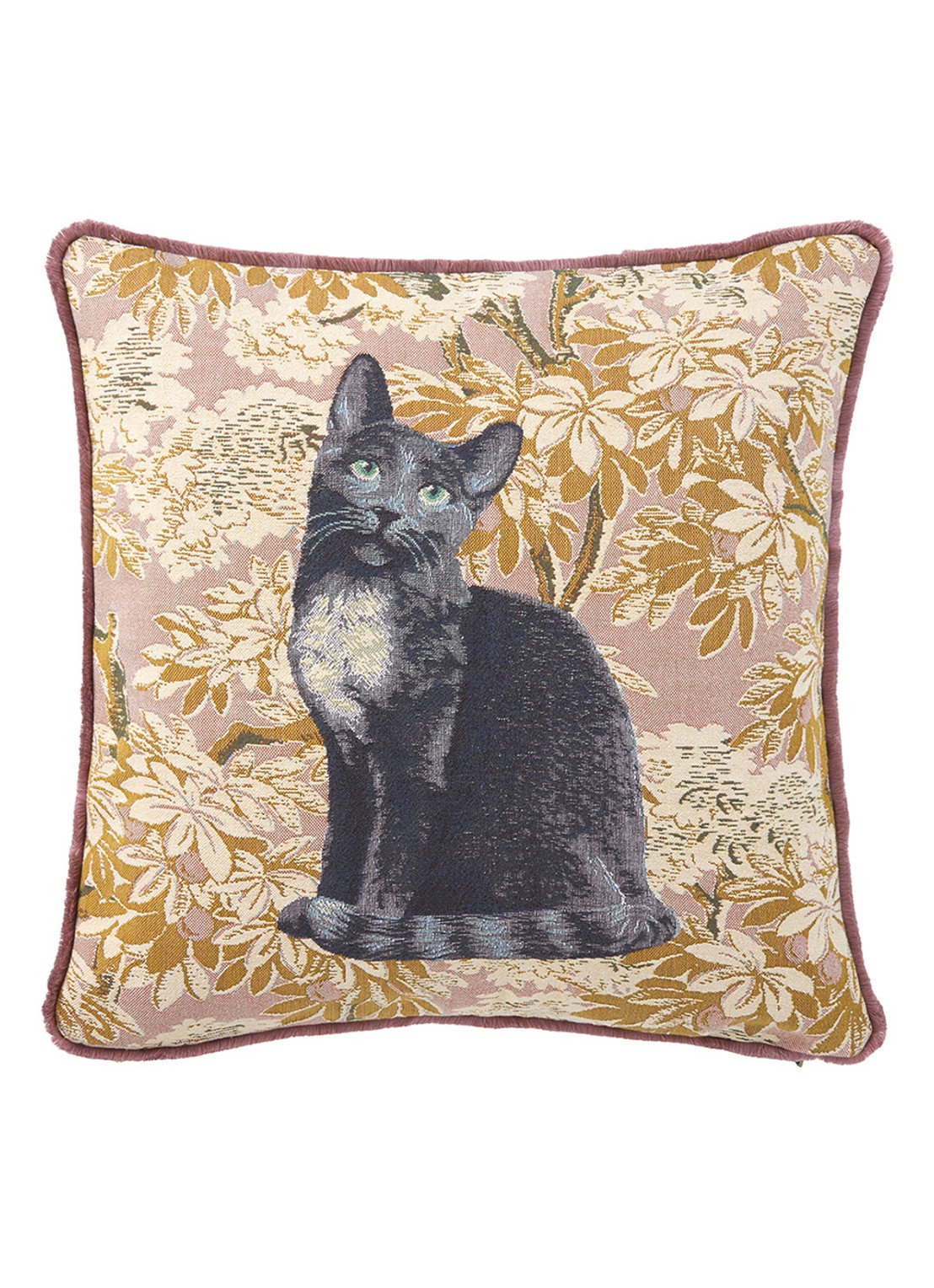 Yves Delorme Scarlett sierkussenhoes 45 x 45 cm - voorkant 2 rood