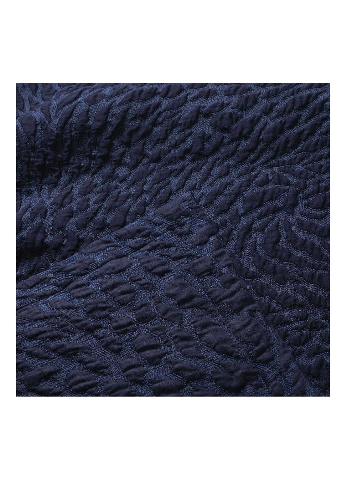 Yves Delorme Souvenir bedsprei in katoenblend - detail 4 blauw