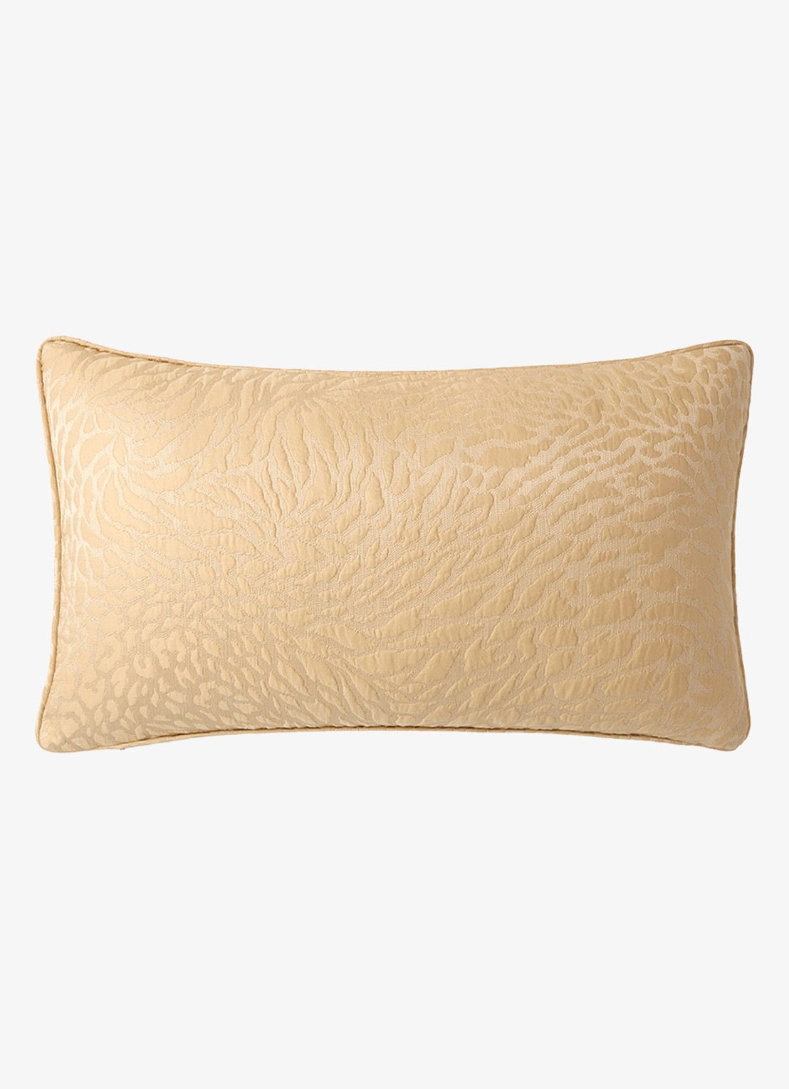 Yves Delorme Souvenir kussenhoes in zijdeblend 33 x 57 cm - voorkant 2 beige